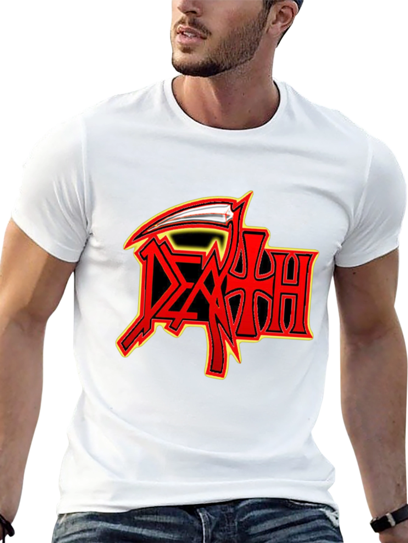 Death Band Logo Graphic Black T-Shirt