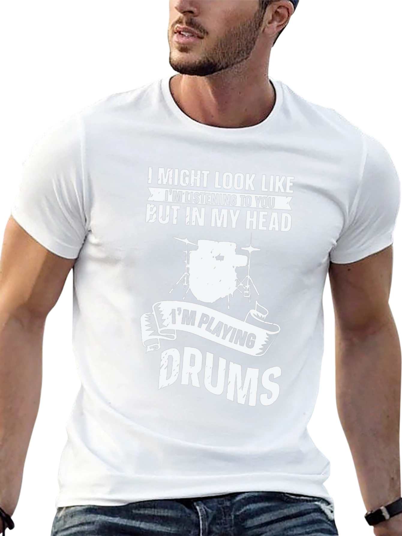 Drummer T-Shirt: Im Playing Drums in My Head