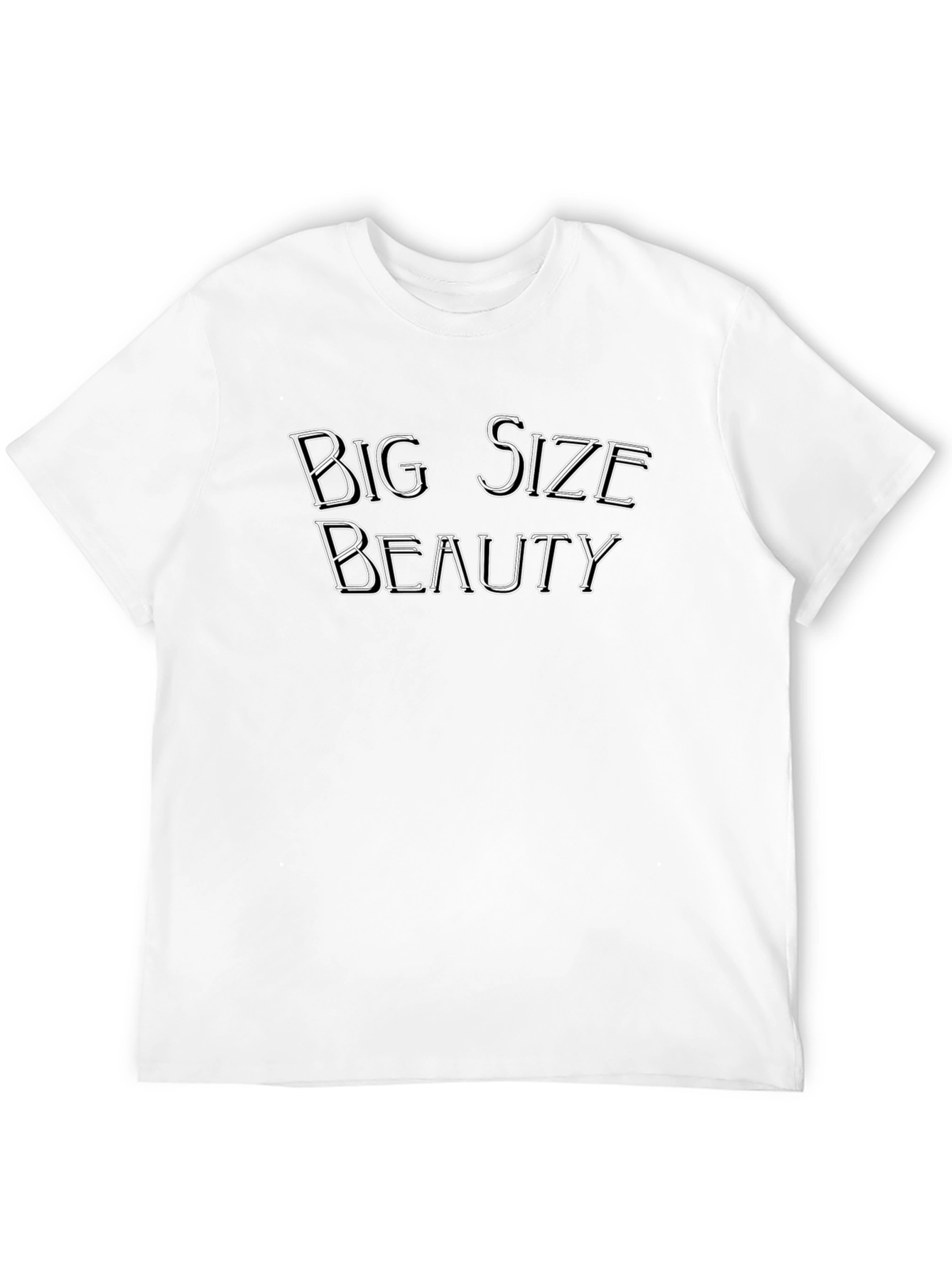 Big Size Beauty Black T-Shirt