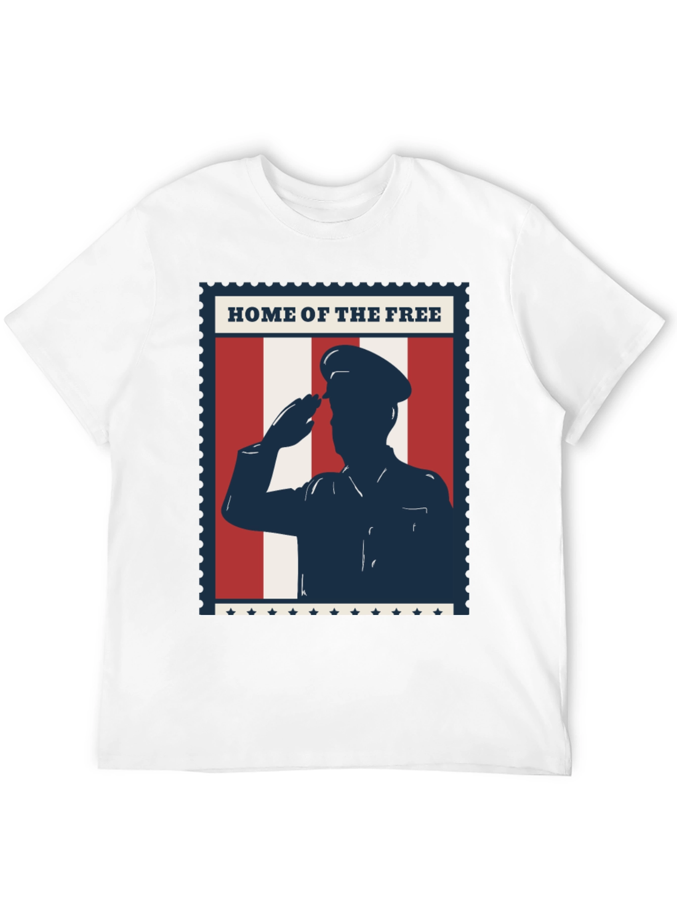 Patriotic Salute T-Shirt - Home of the Free Design