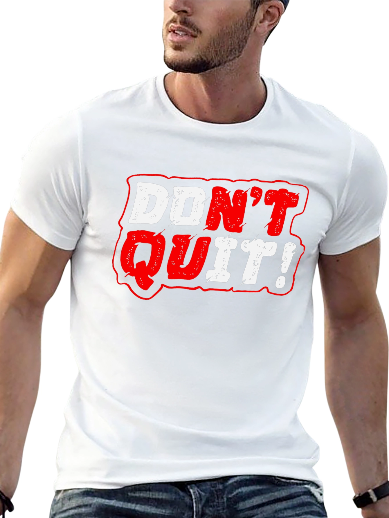 Dont Quit Graphic Tee - Motivational Black T-Shirt