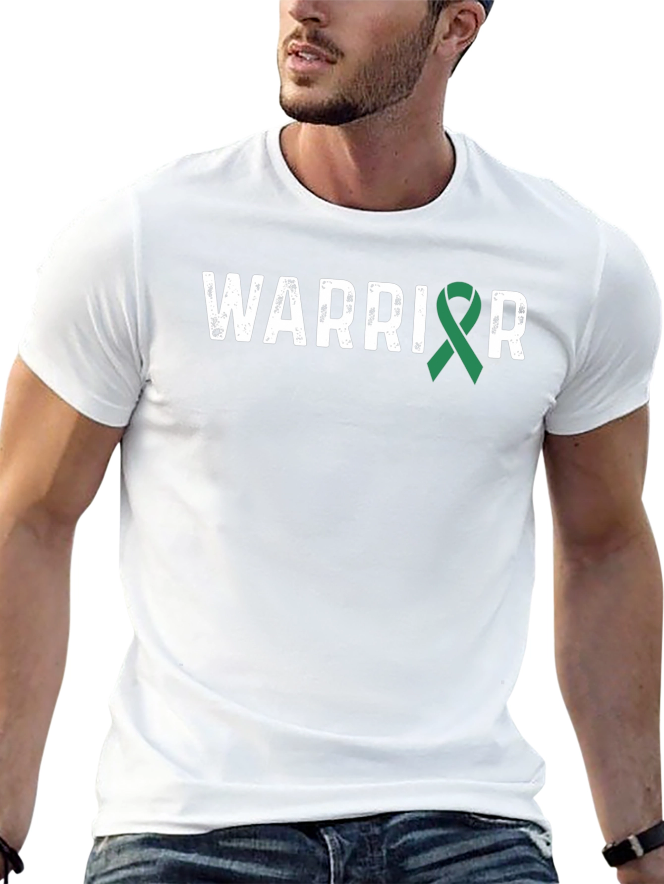 Warrior Ribbon Graphic Tee - Black
