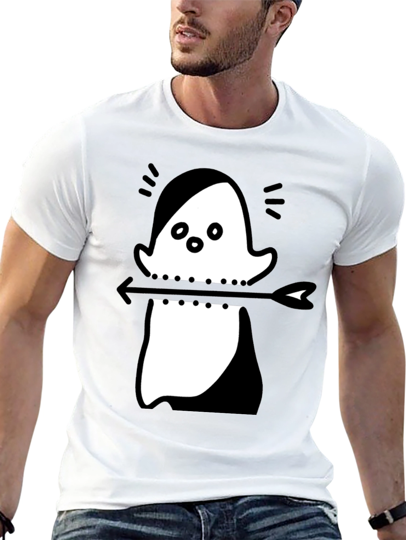 Ghost Arrow T-Shirt - Unique Graphic Tee