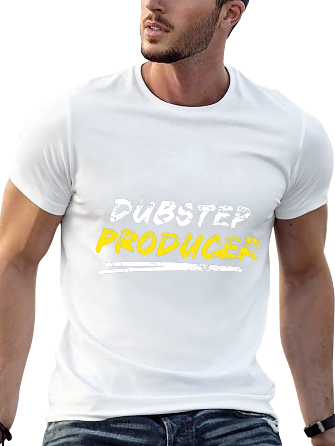 Dubstep Producer Graphic Tee - Black Cotton T-Shirt