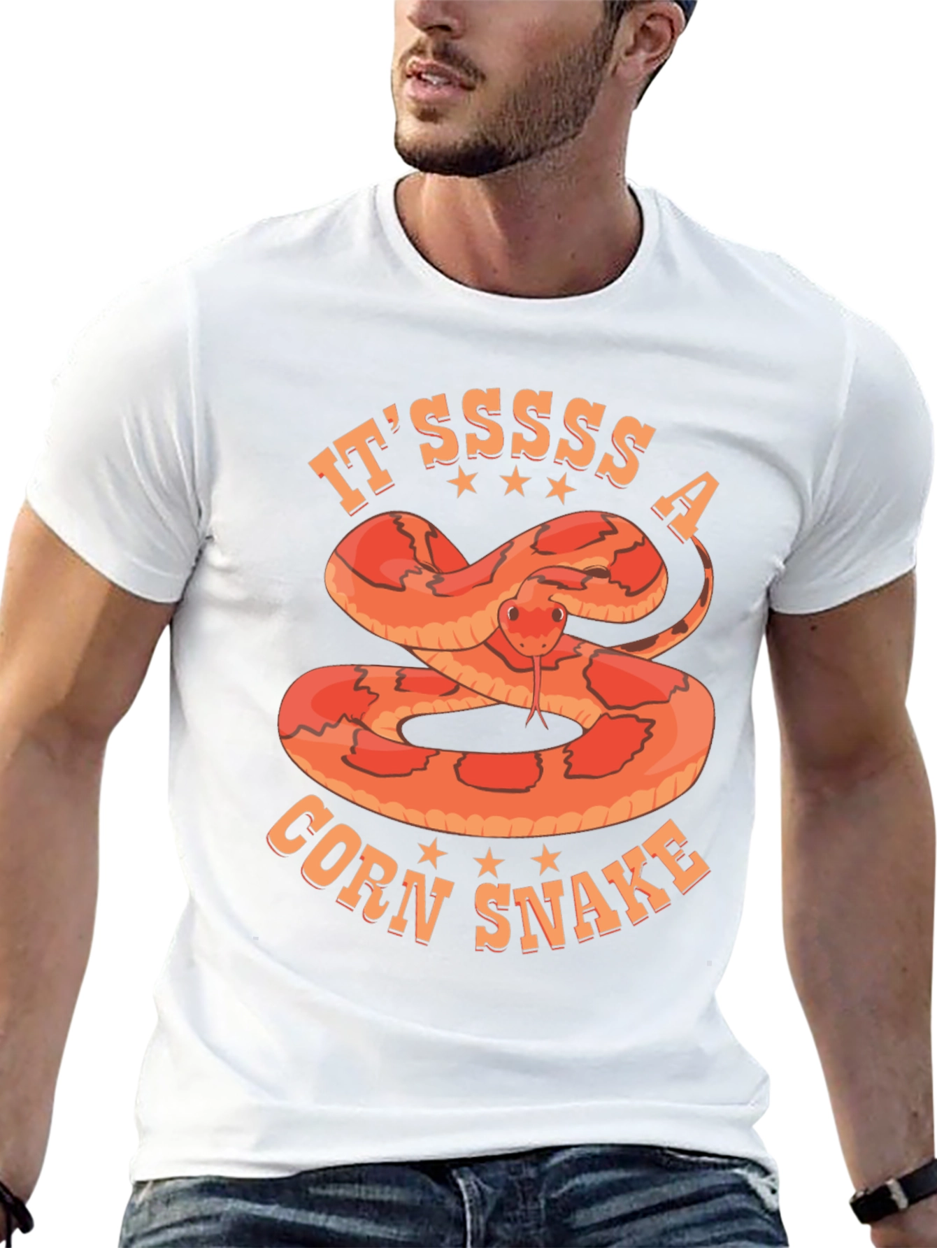 Itssss A Corn Snake T-Shirt Black