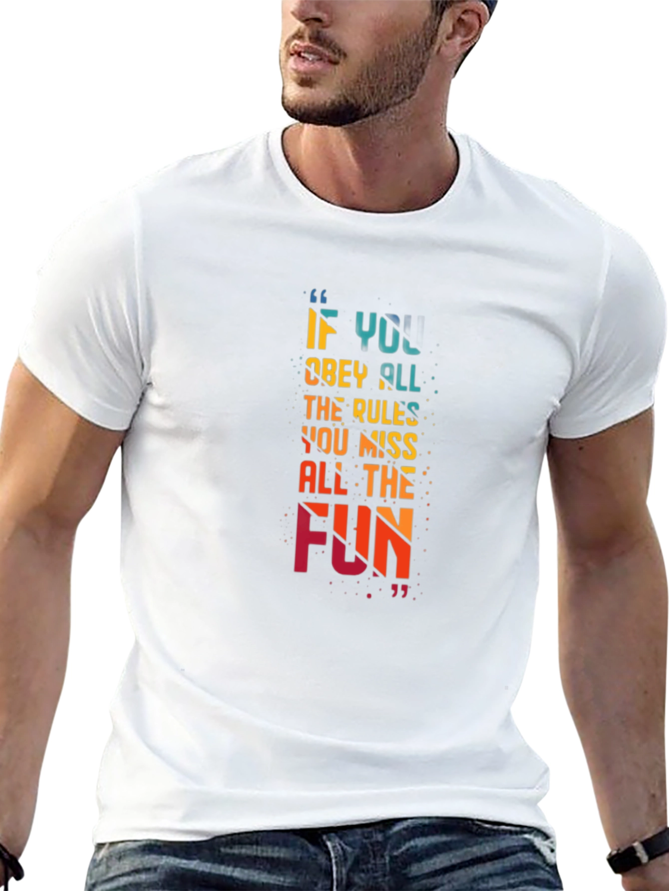 Fun-Loving Quote Graphic T-Shirt