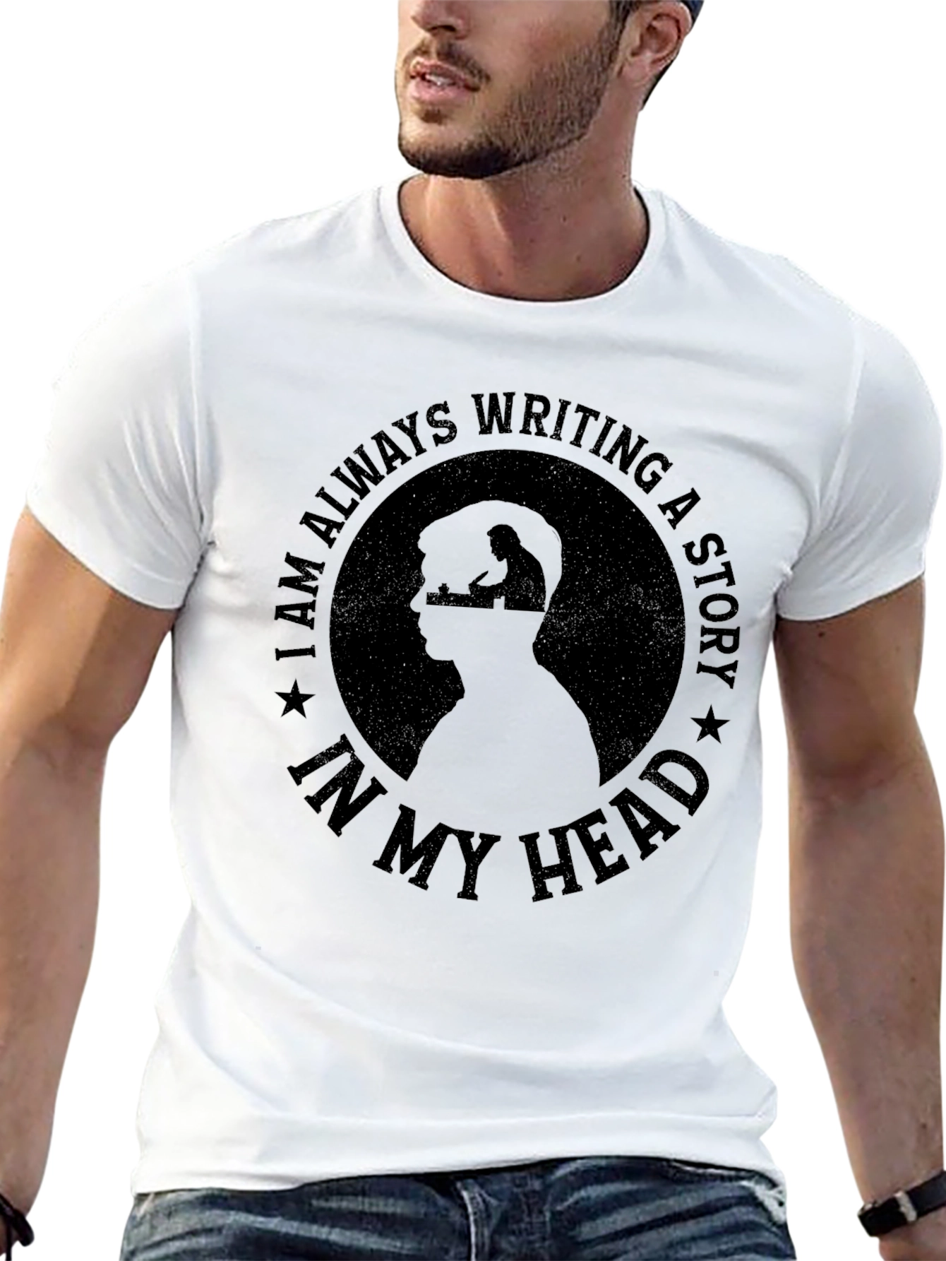 Writers Mind T-Shirt - Always Writing a Story