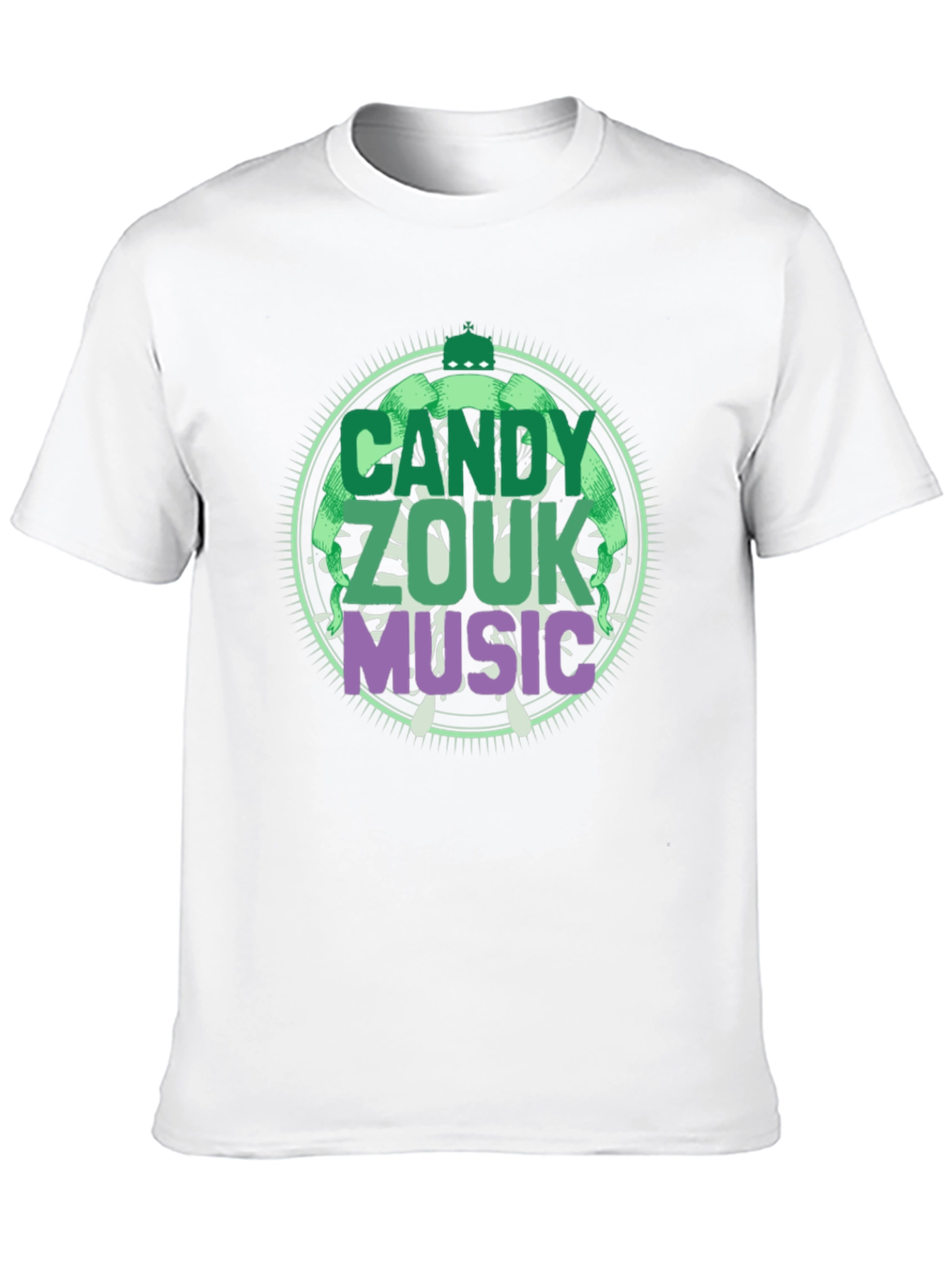 Candy Zouk Music Black Graphic Tee