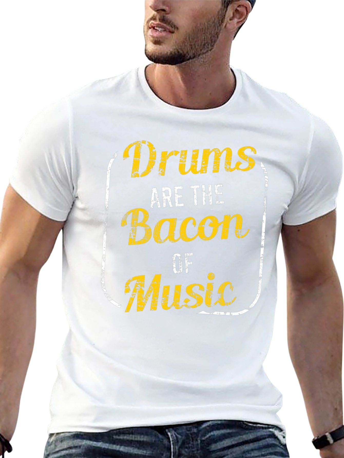 Drums are the Bacon of Music Graphic Tee