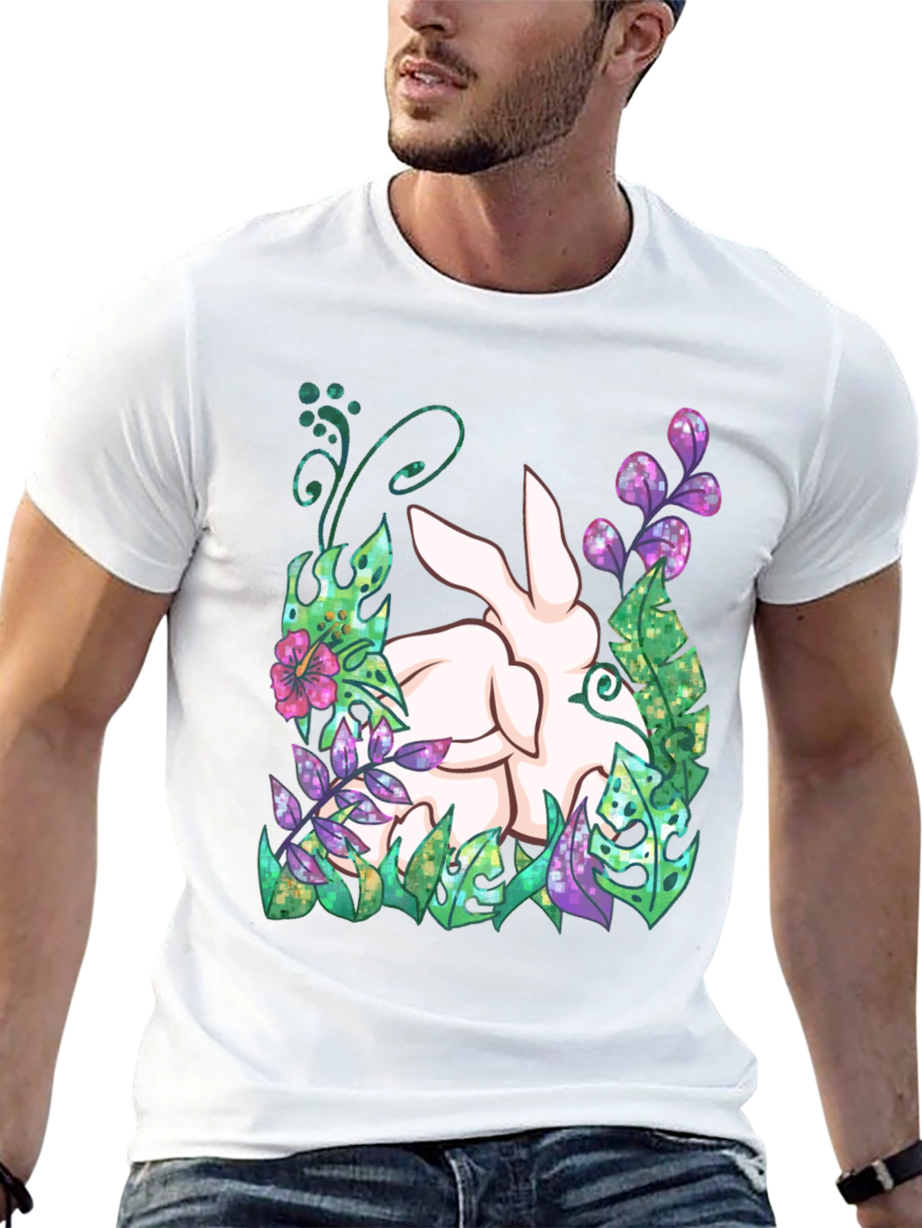 Nature Bunny Graphic Tee