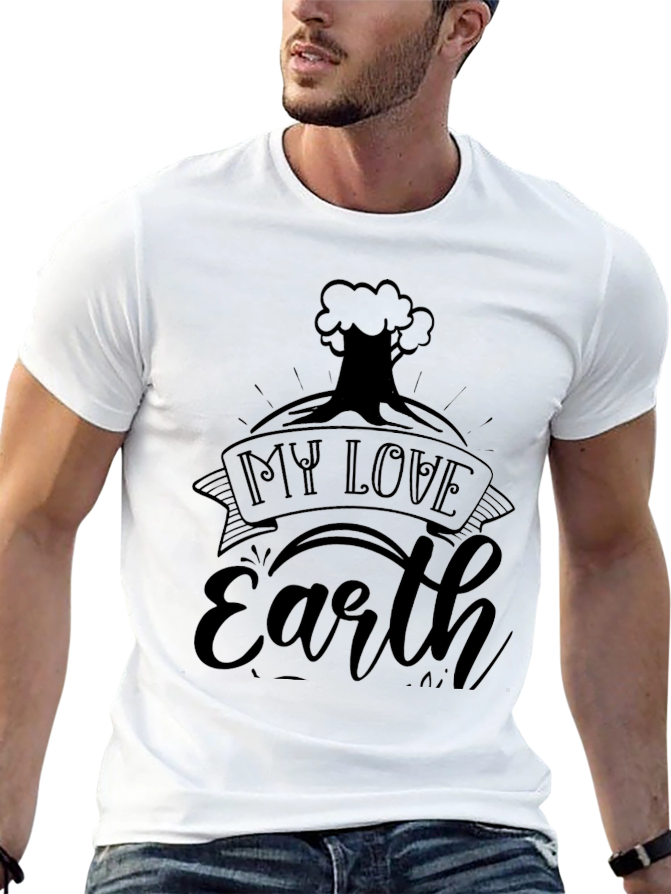 My Love Earth Black T-Shirt