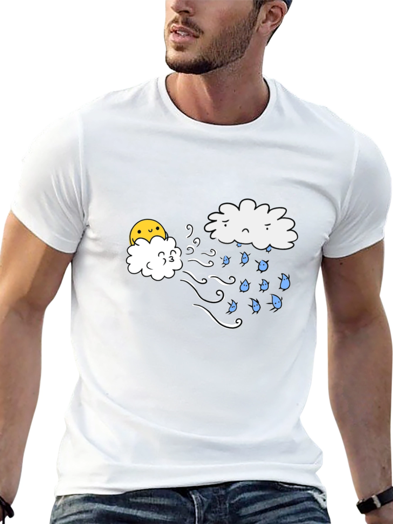 Funny Weather T-Shirt - Sunny Wind Blows Rain