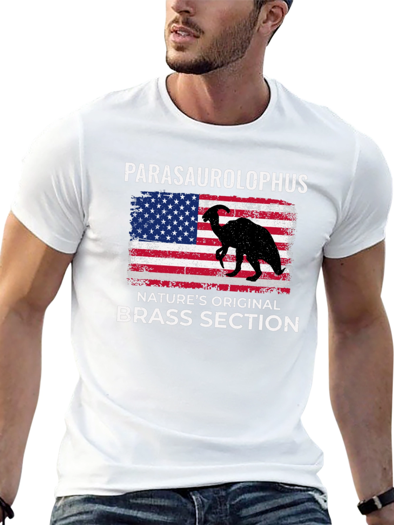 Parasaurolophus T-Shirt - Natures Original Brass Section!