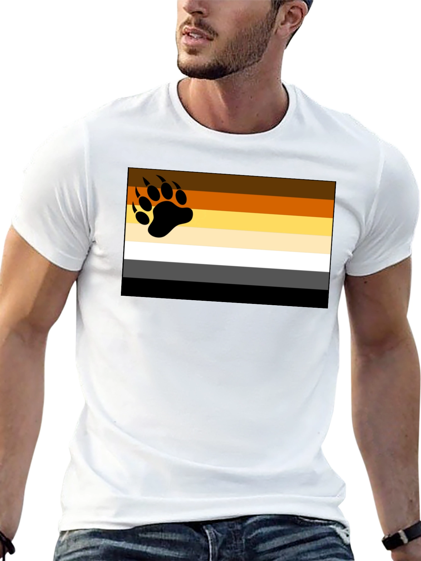 Bear Pride Flag T-Shirt - Graphic Tee