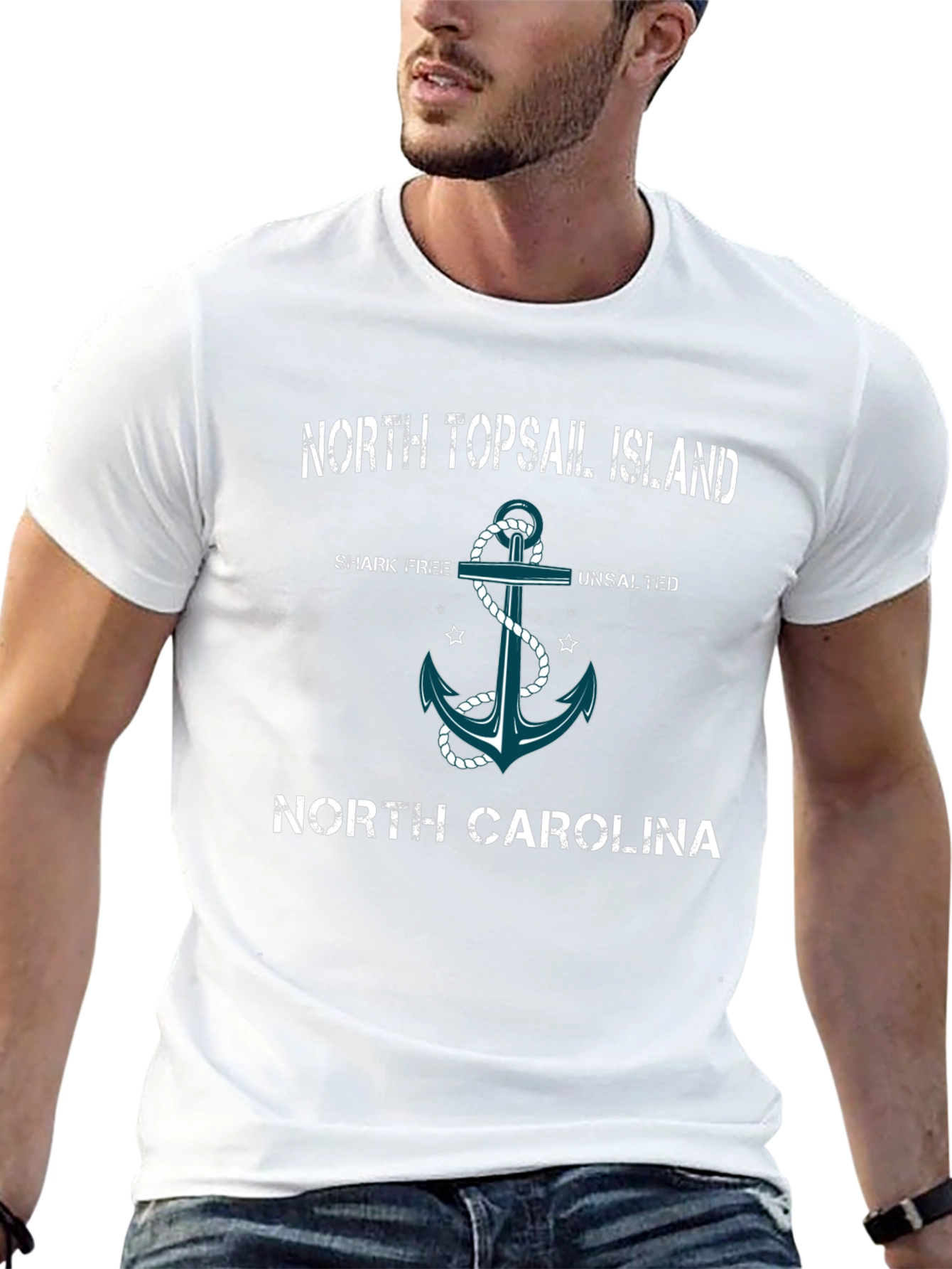 North Topsail Island Anchor Graphic Tee