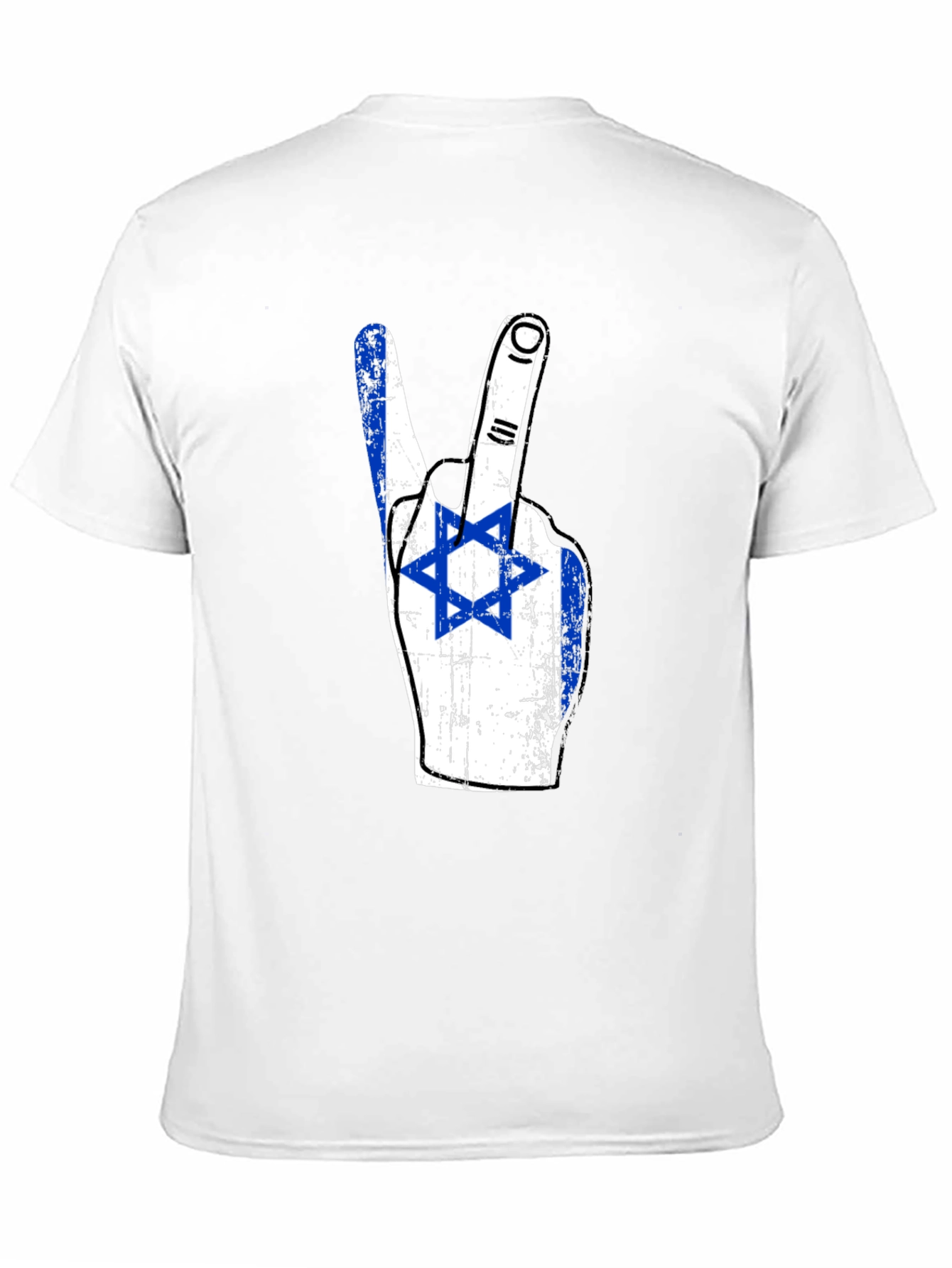 Israel Flag Peace Sign T-Shirt