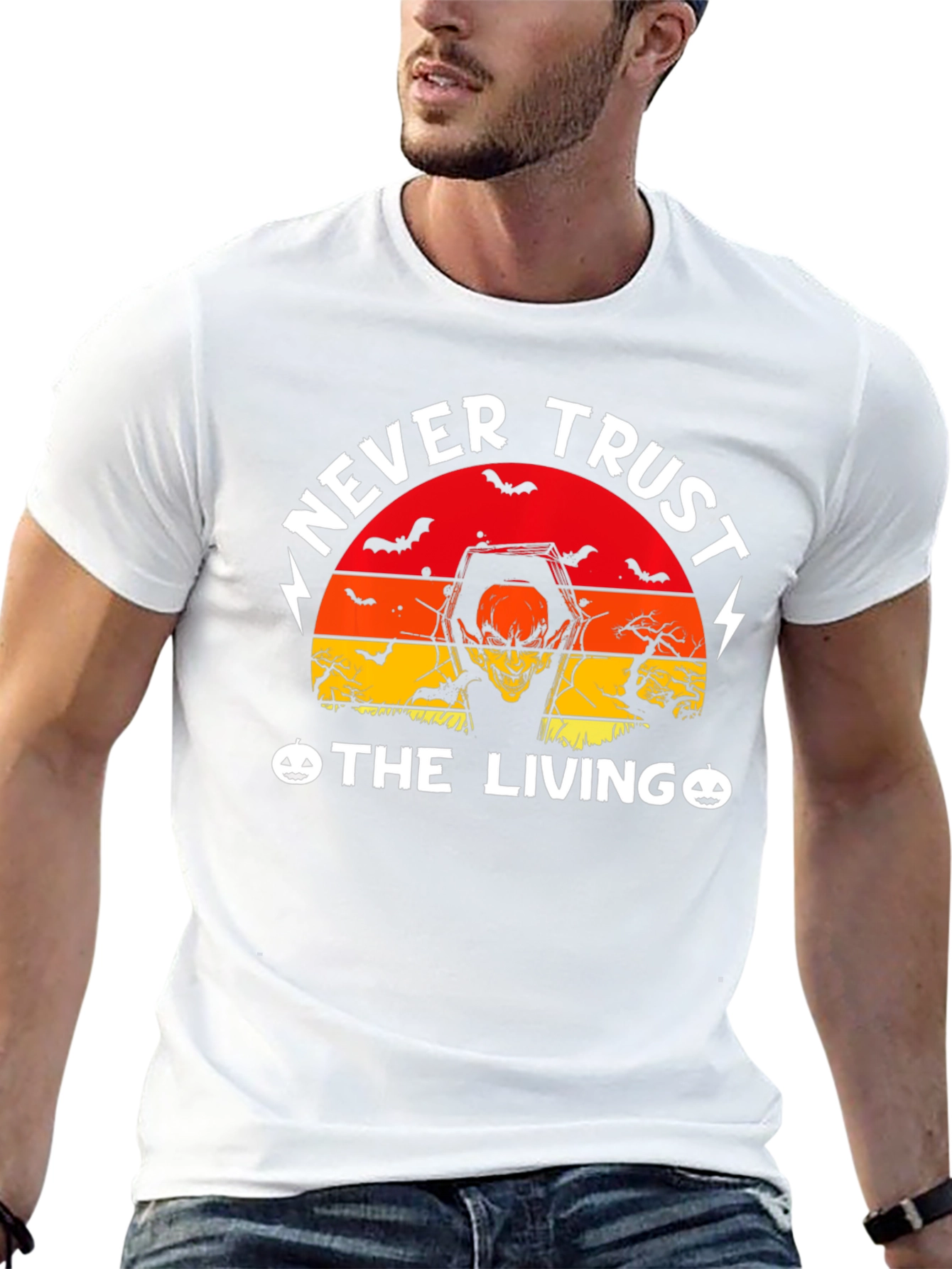 Never Trust The Living Halloween T-Shirt