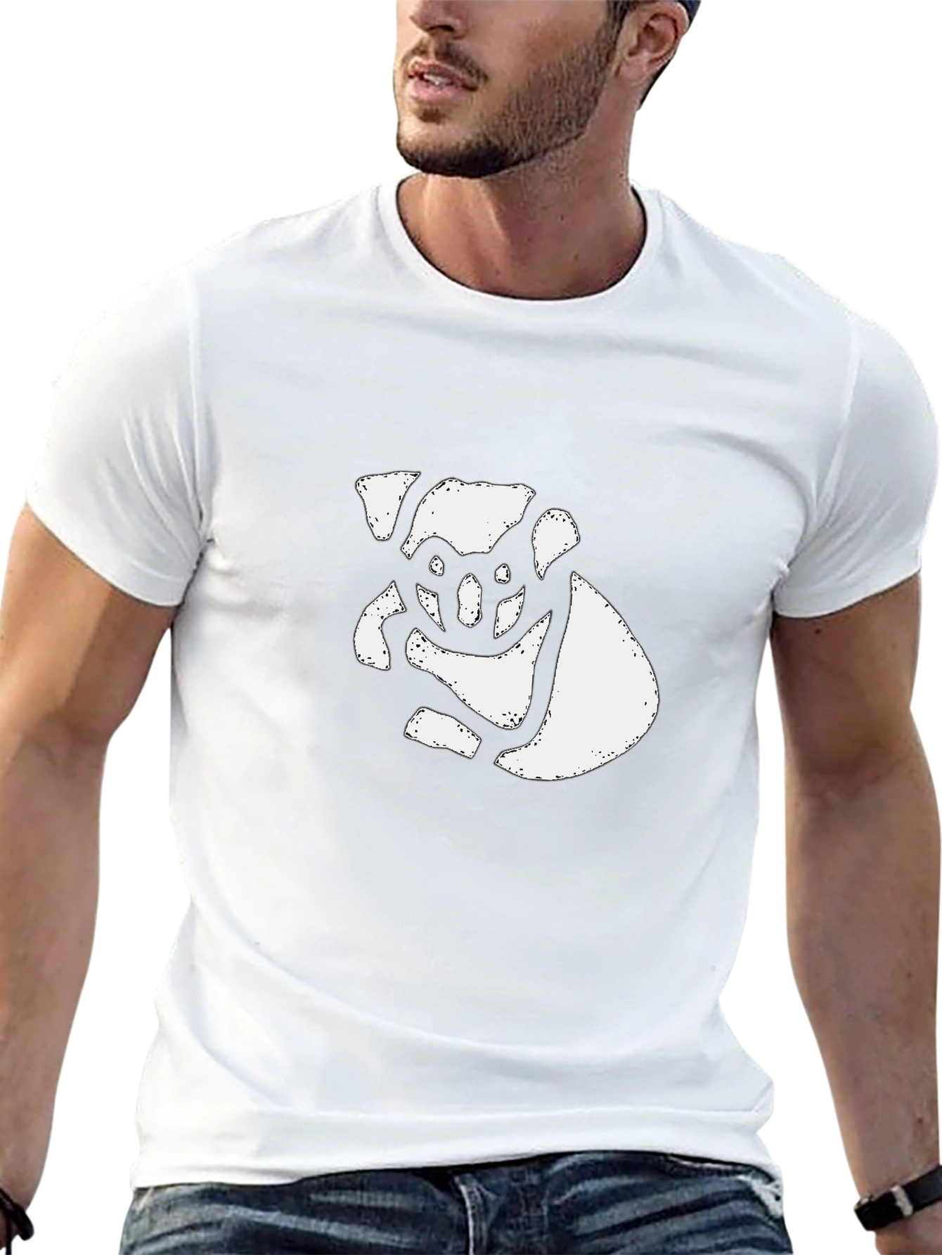Koala Graphic Tee - Modern Black T-Shirt