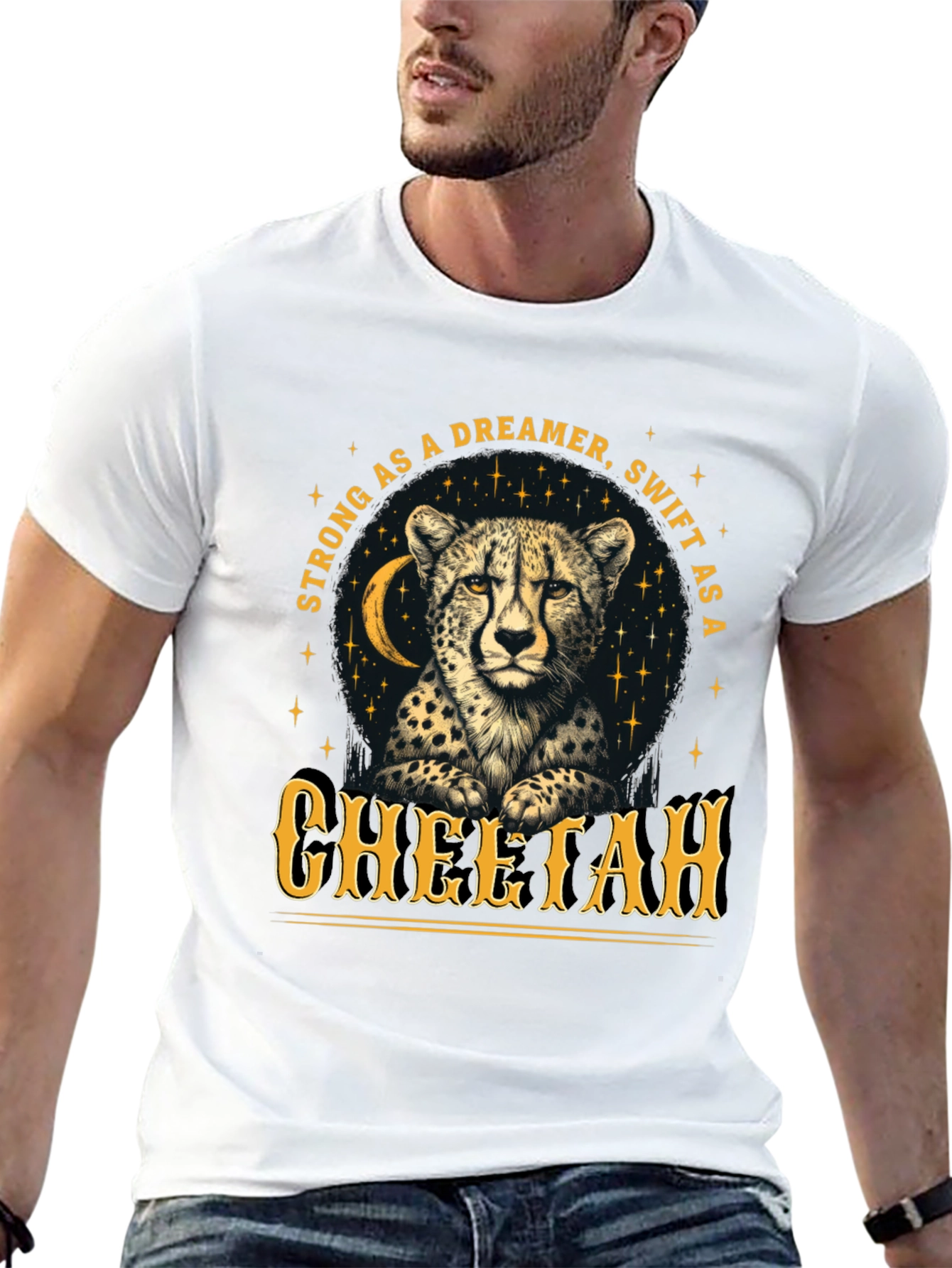 Cheetah Dreamer T-Shirt - Strong & Swift Wildlife Tee