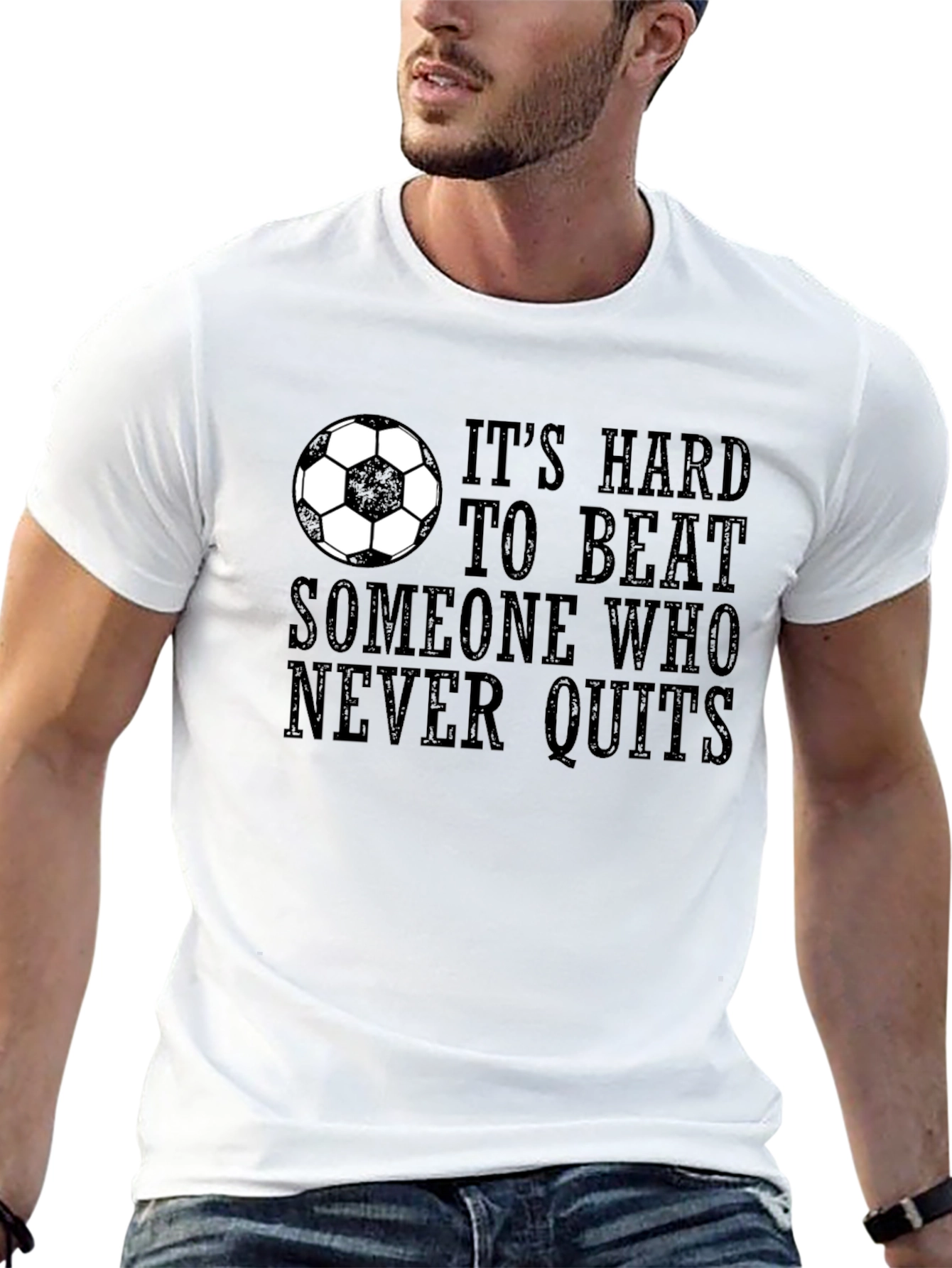 Its Hard to Beat T-Shirt - Soccer Motivation