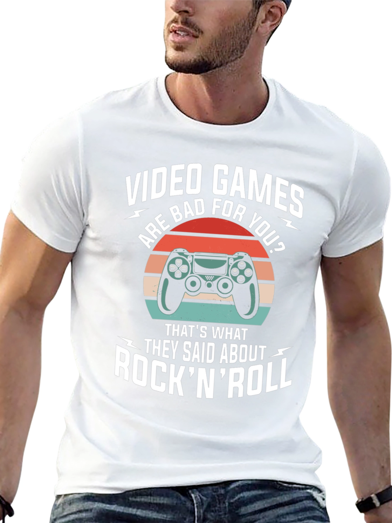 Video Games Rock N Roll T-Shirt