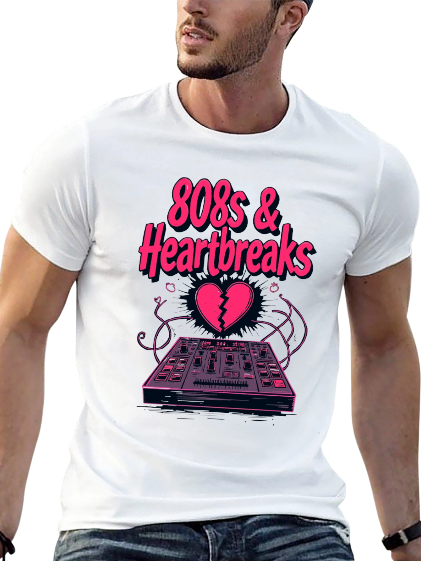 808s & Heartbreaks Black Graphic Tee