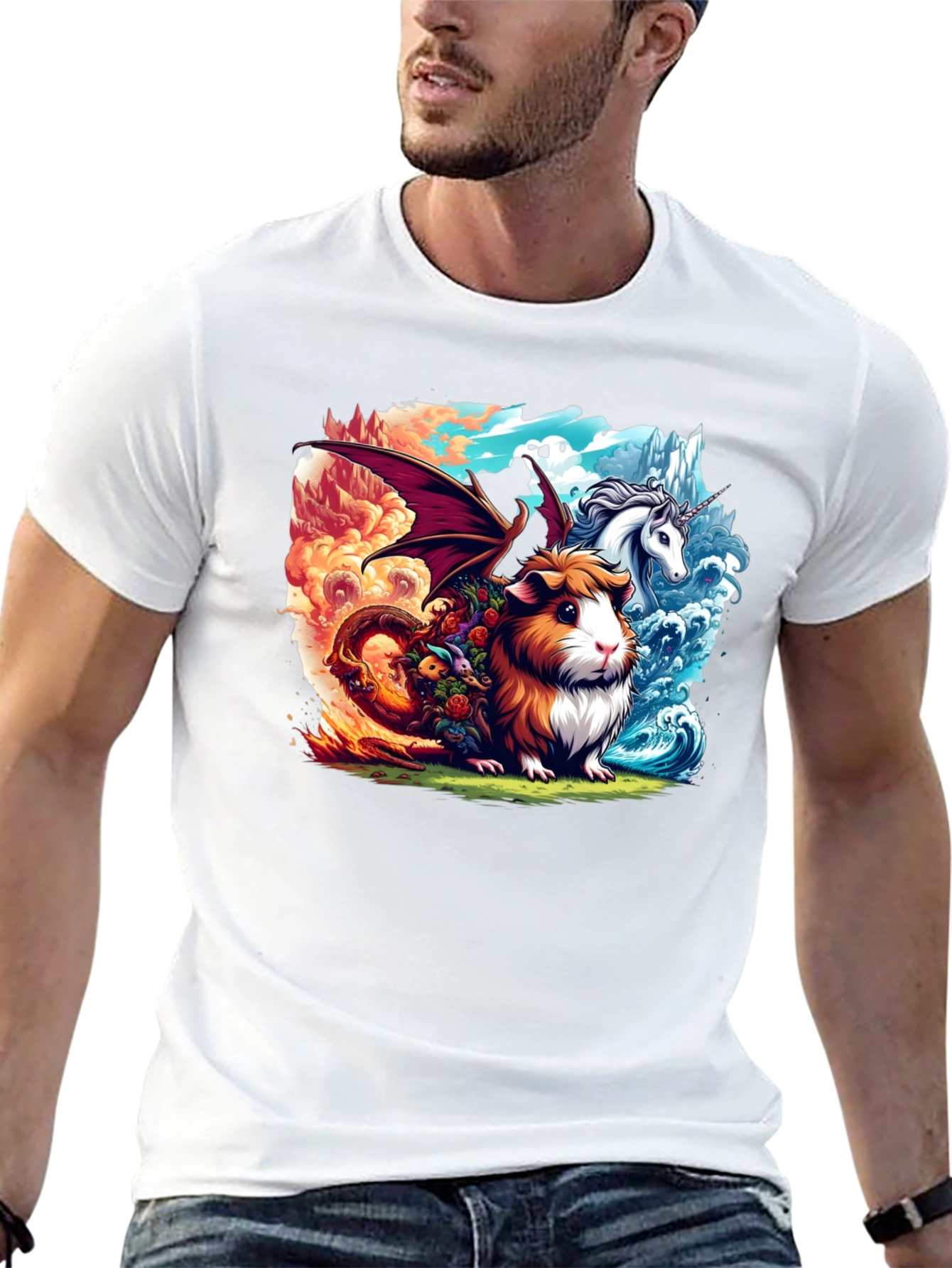 Guinea Pig Dragon Unicorn T-Shirt