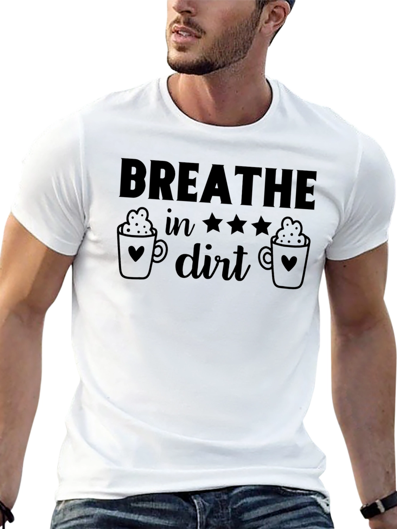 Breathe In Dirt Graphic T-Shirt - Coffee Lover Edition