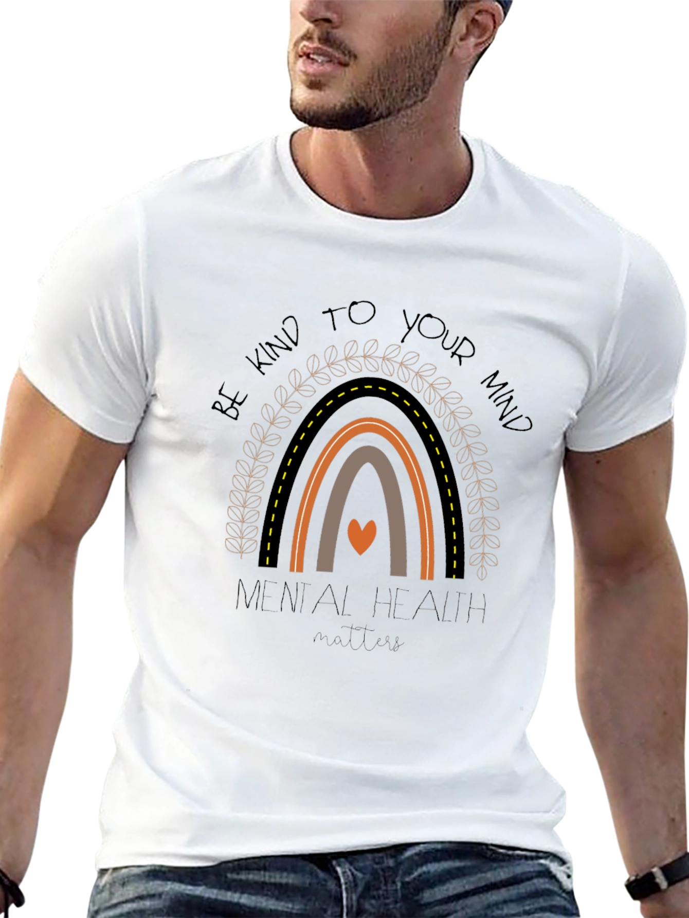 Mental Health Matters Rainbow Graphic Tee