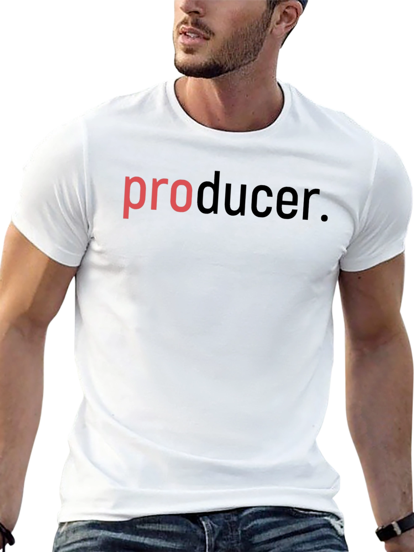 Producer Graphic Black Crew Neck T-Shirt
