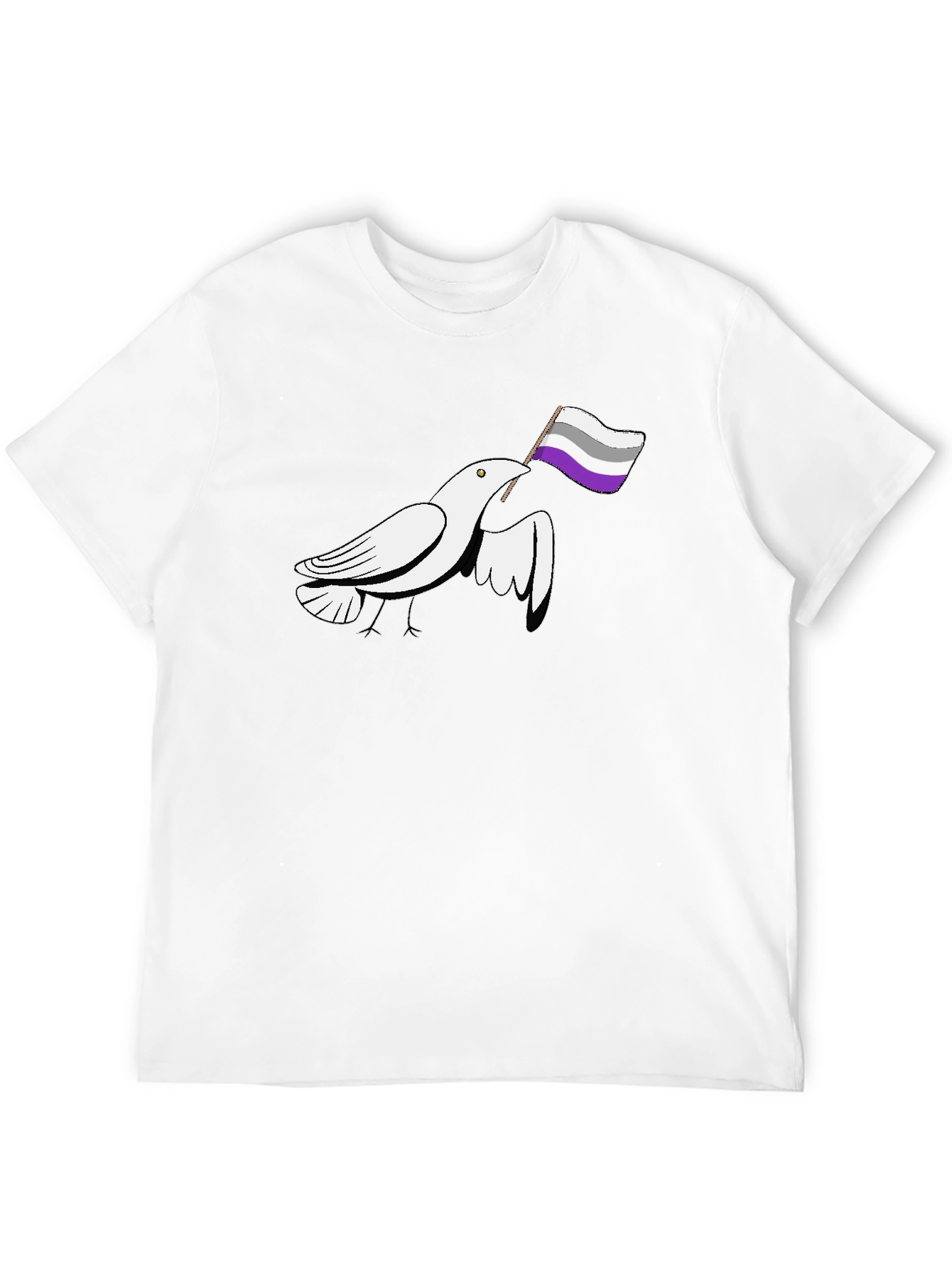 Asexual Pride Dove T-Shirt