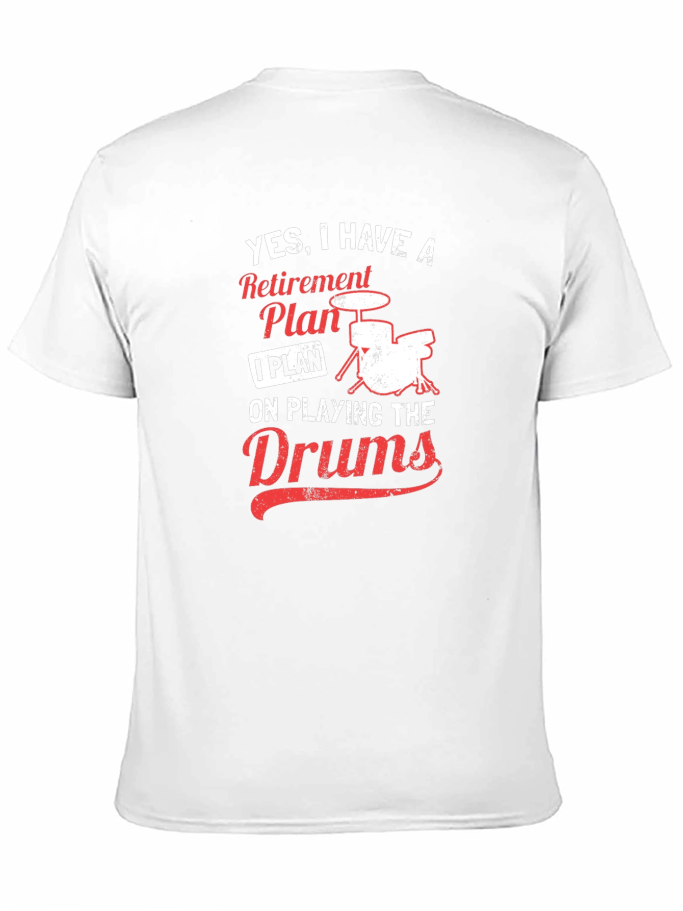 Drummer Retirement Plan T-Shirt - Music Lover Tee