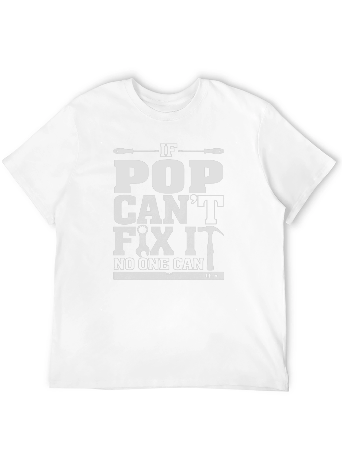 If Pop Cant Fix It Mens Black T-Shirt