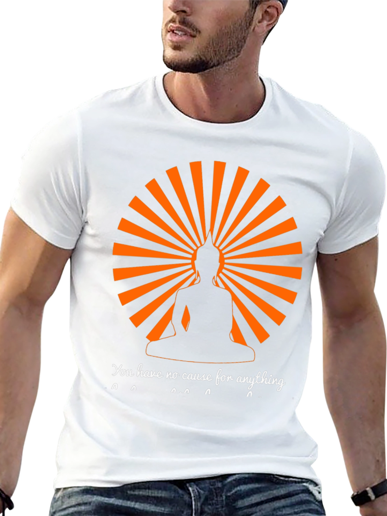 Buddha Silhouette T-Shirt - Spiritual Zen Design