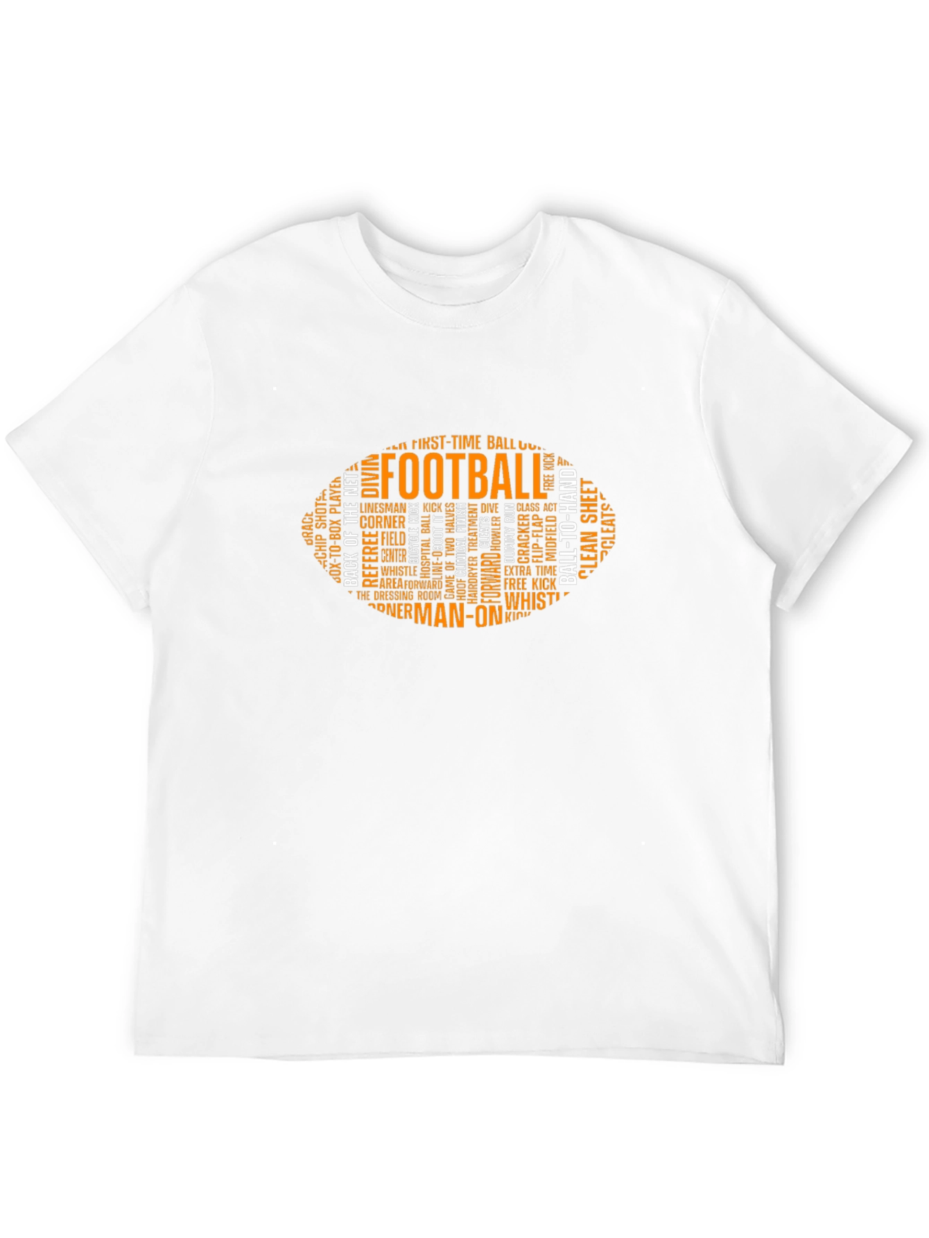 Football Word Art Graphic T-Shirt