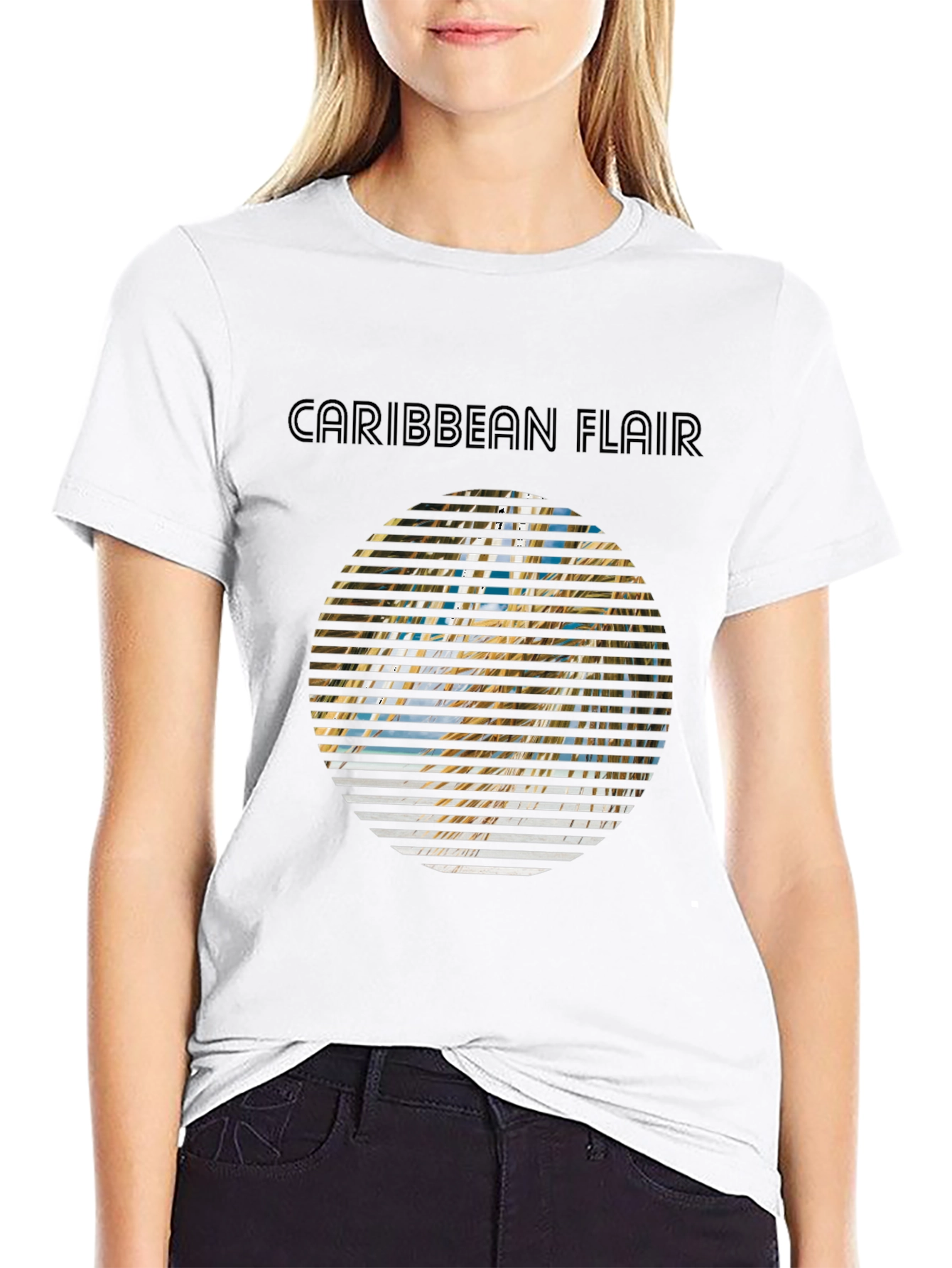 Caribbean Flair Graphic Tee - Island Vibes