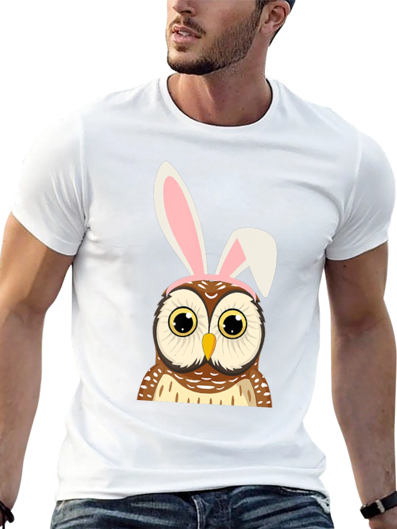 Easter Owl Bunny Ears T-Shirt