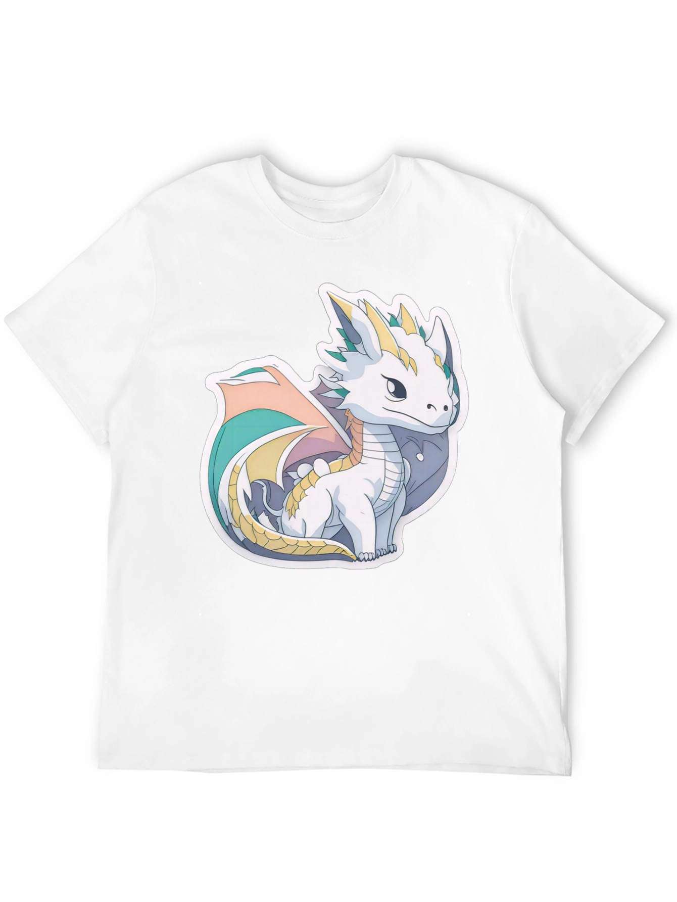 Cute Dragon Graphic T-Shirt - Black Cotton Tee