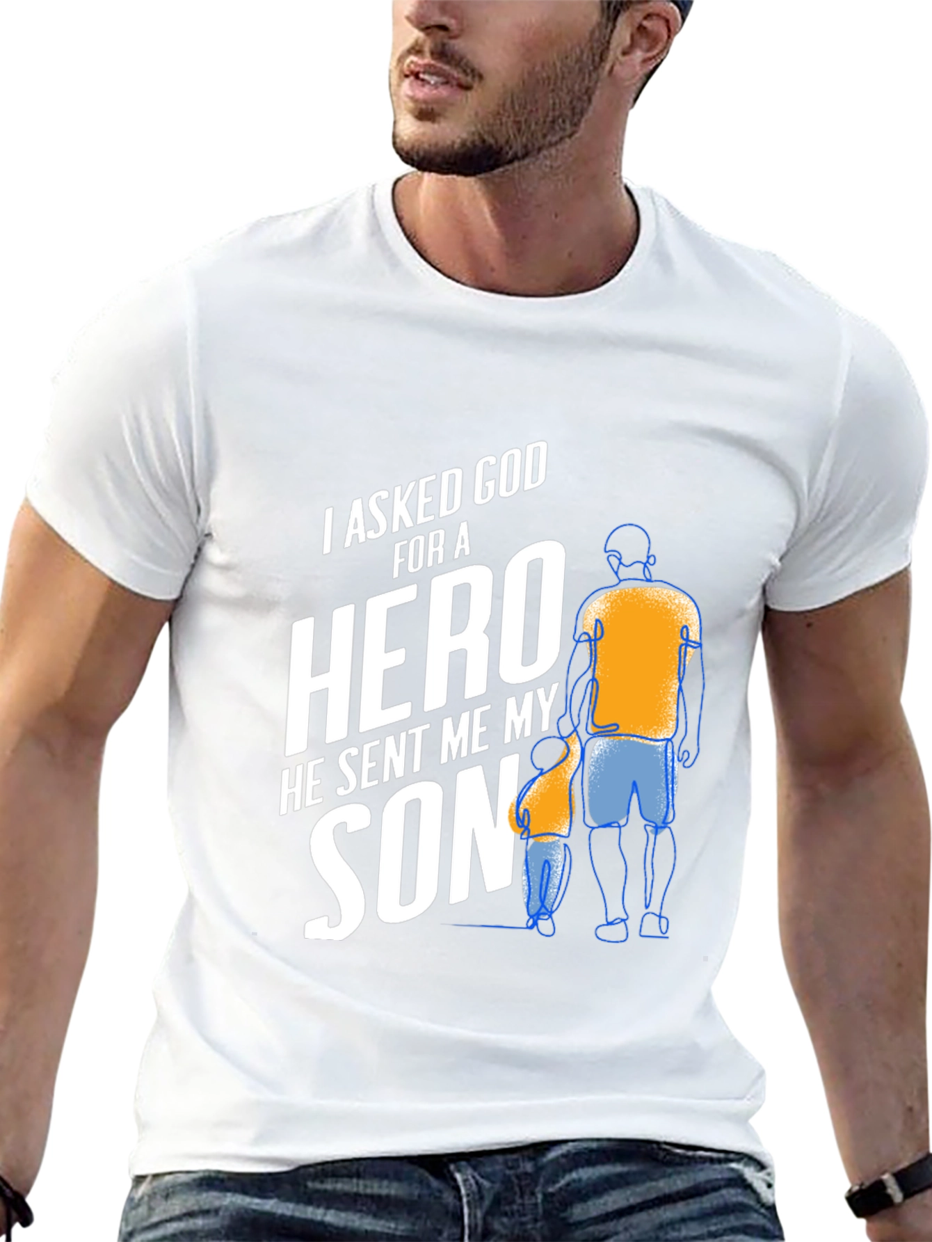 Hero Son T-Shirt: Father & Son Graphic Tee