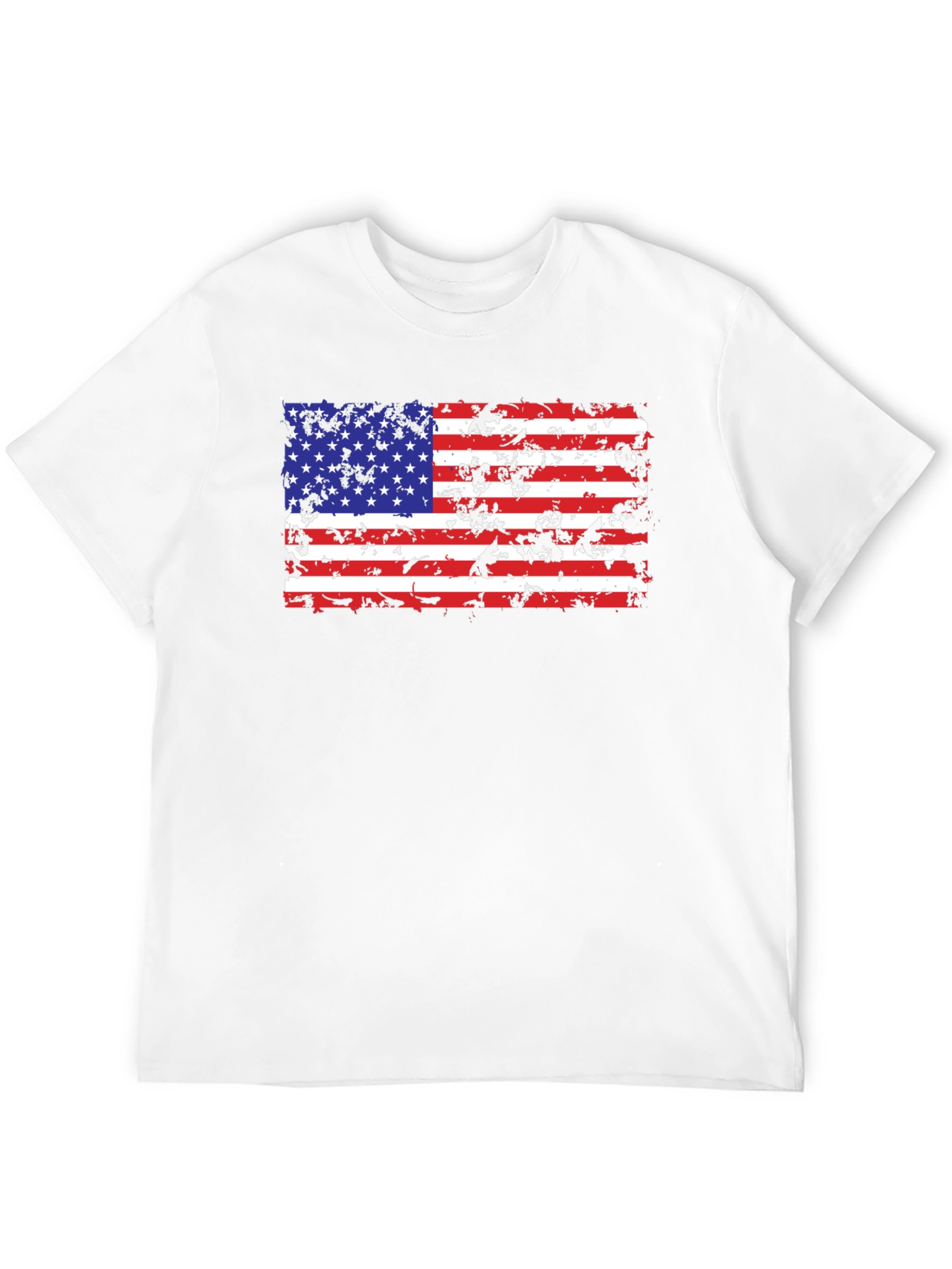American Flag Distressed Graphic T-Shirt