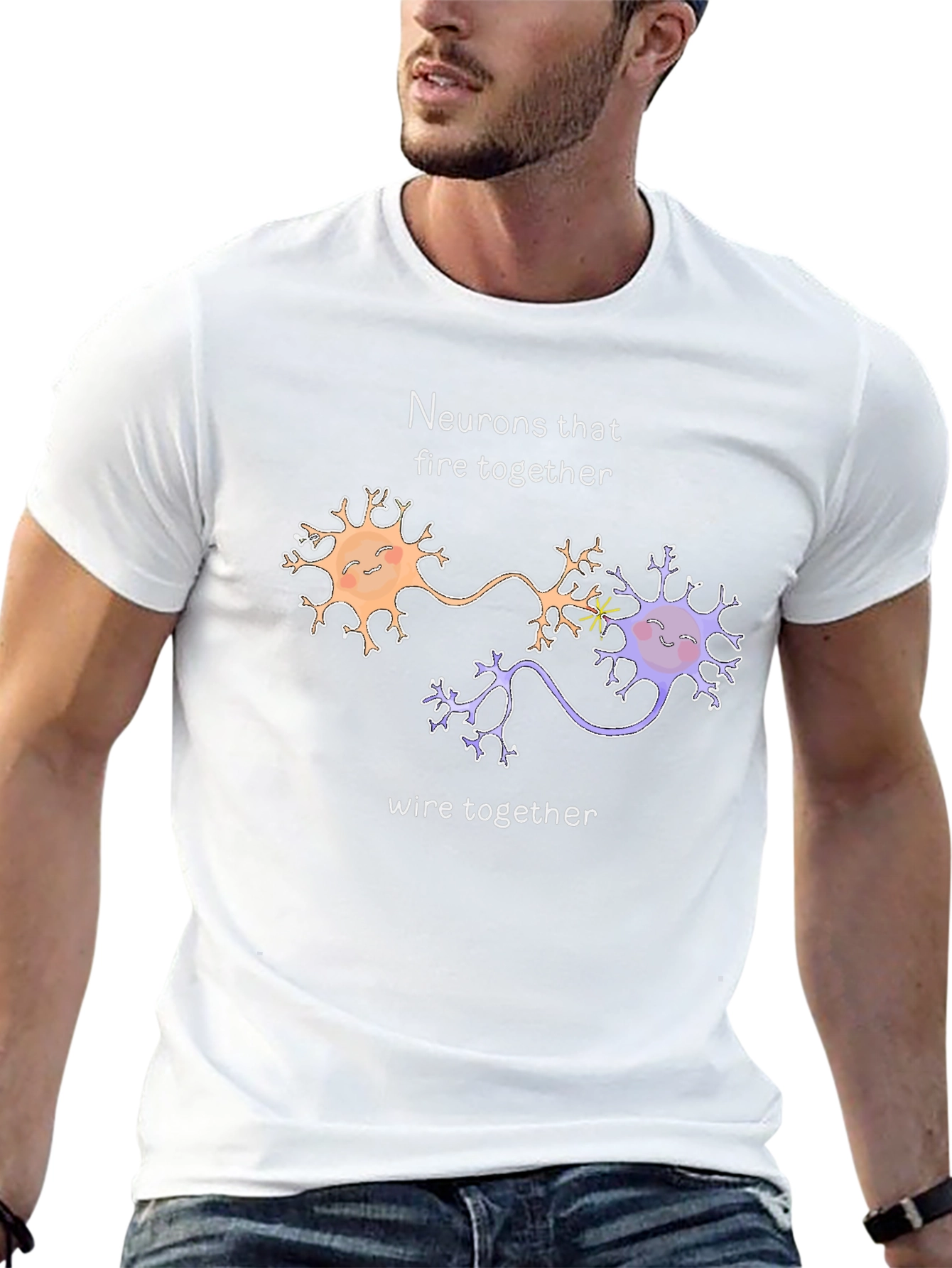 Neurons That Fire Together Brain T-Shirt
