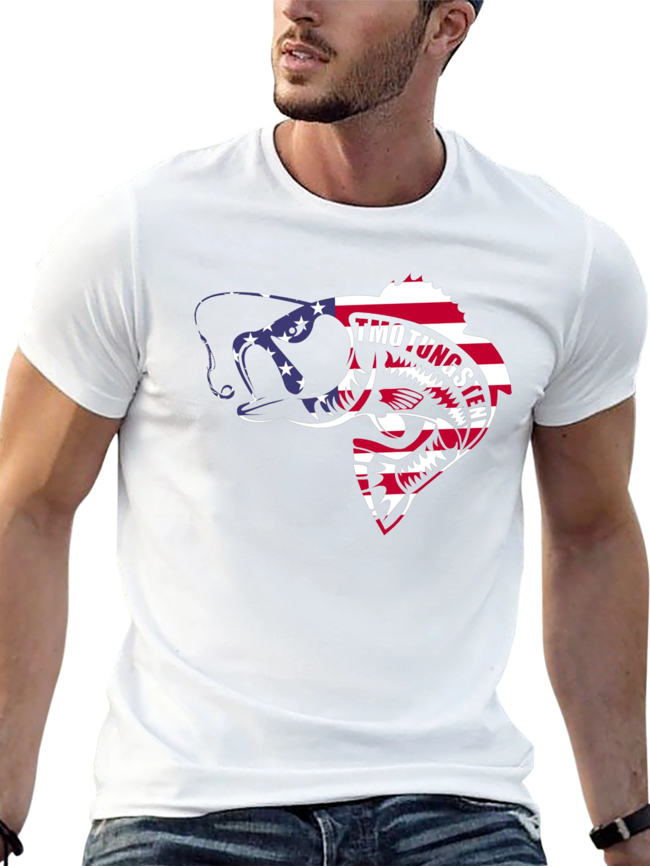 American Flag Fish Graphic Tee - Anglers Pride