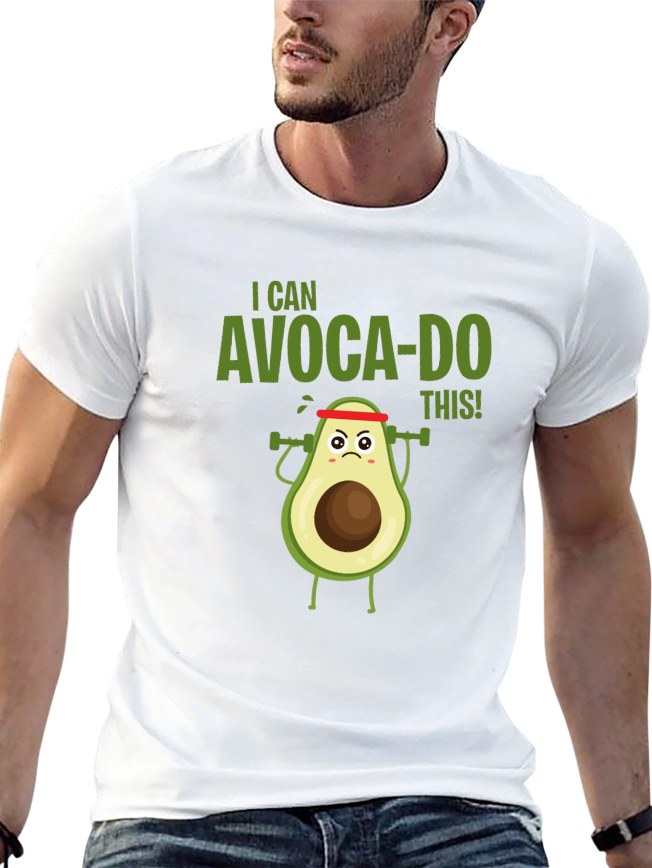 I Can Avoca-Do This! Funny Avocado Workout T-Shirt