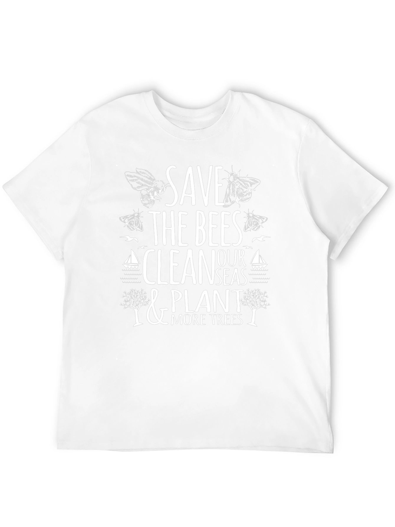 Save the Bees Graphic Tee - Environmental Awareness