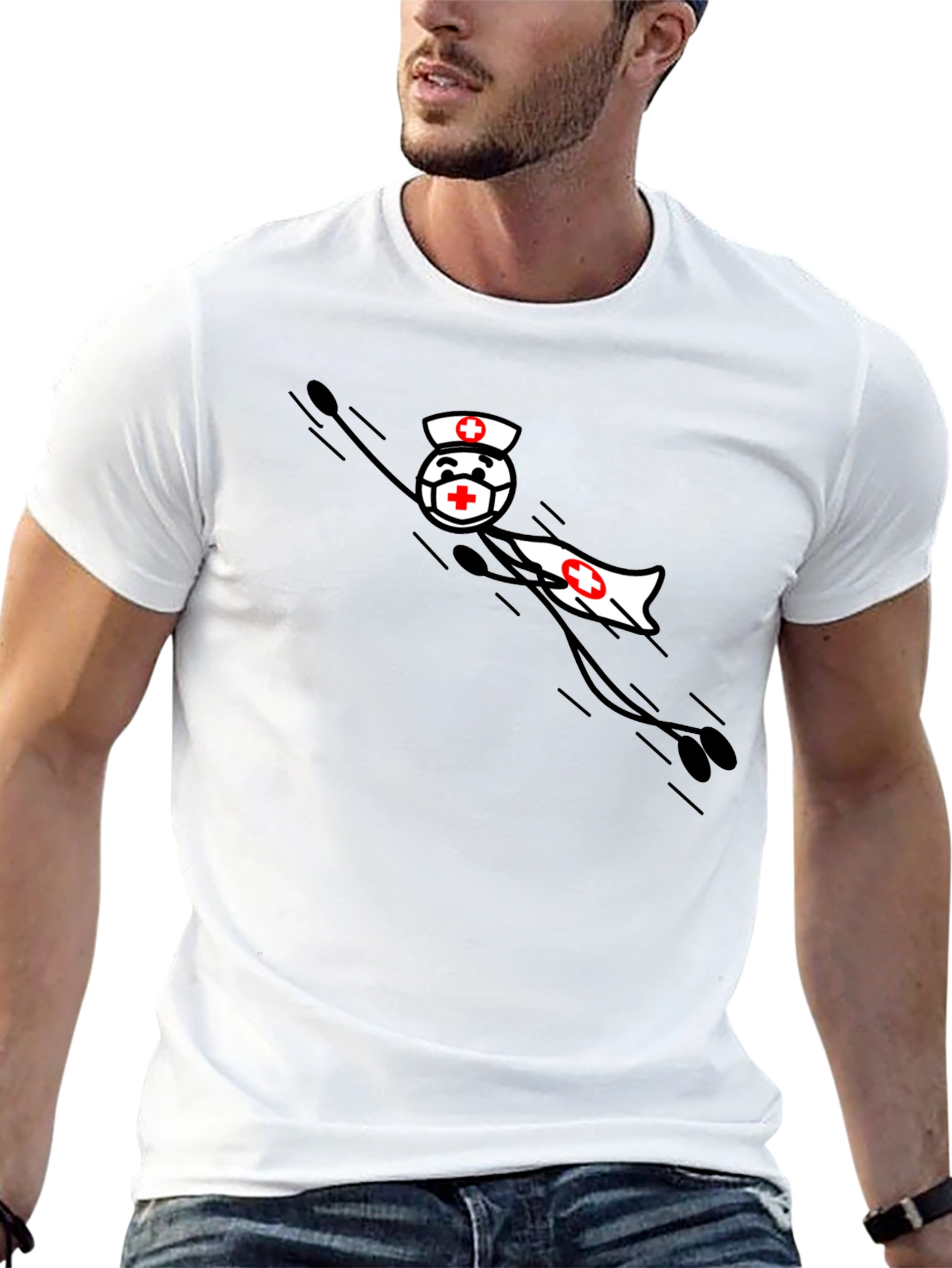 Superhero Nurse T-Shirt - Medical Hero Tee