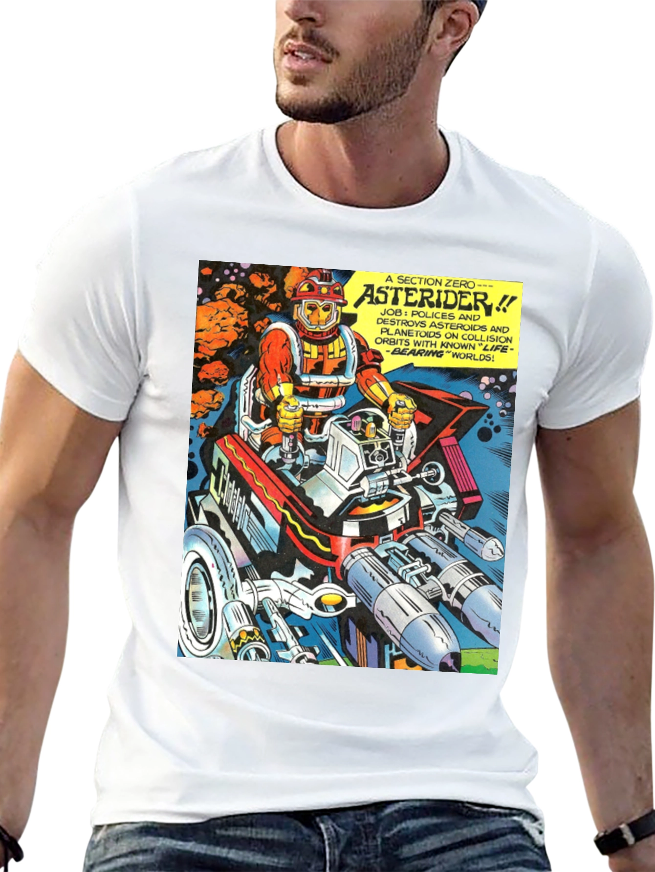 Asterider Comic T-Shirt - Space Patrol Tee