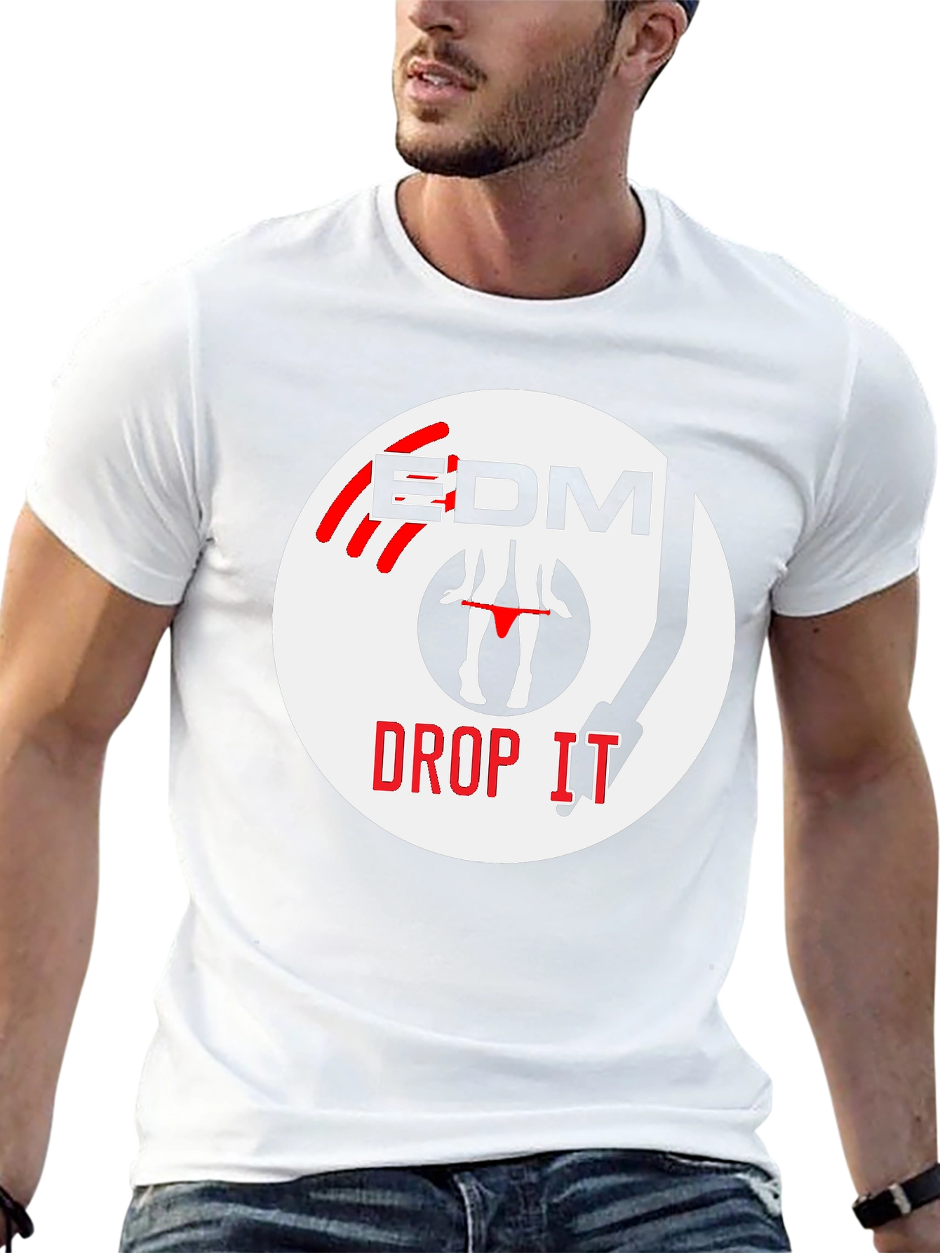 EDM Drop It T-Shirt - Turntable Graphic Tee