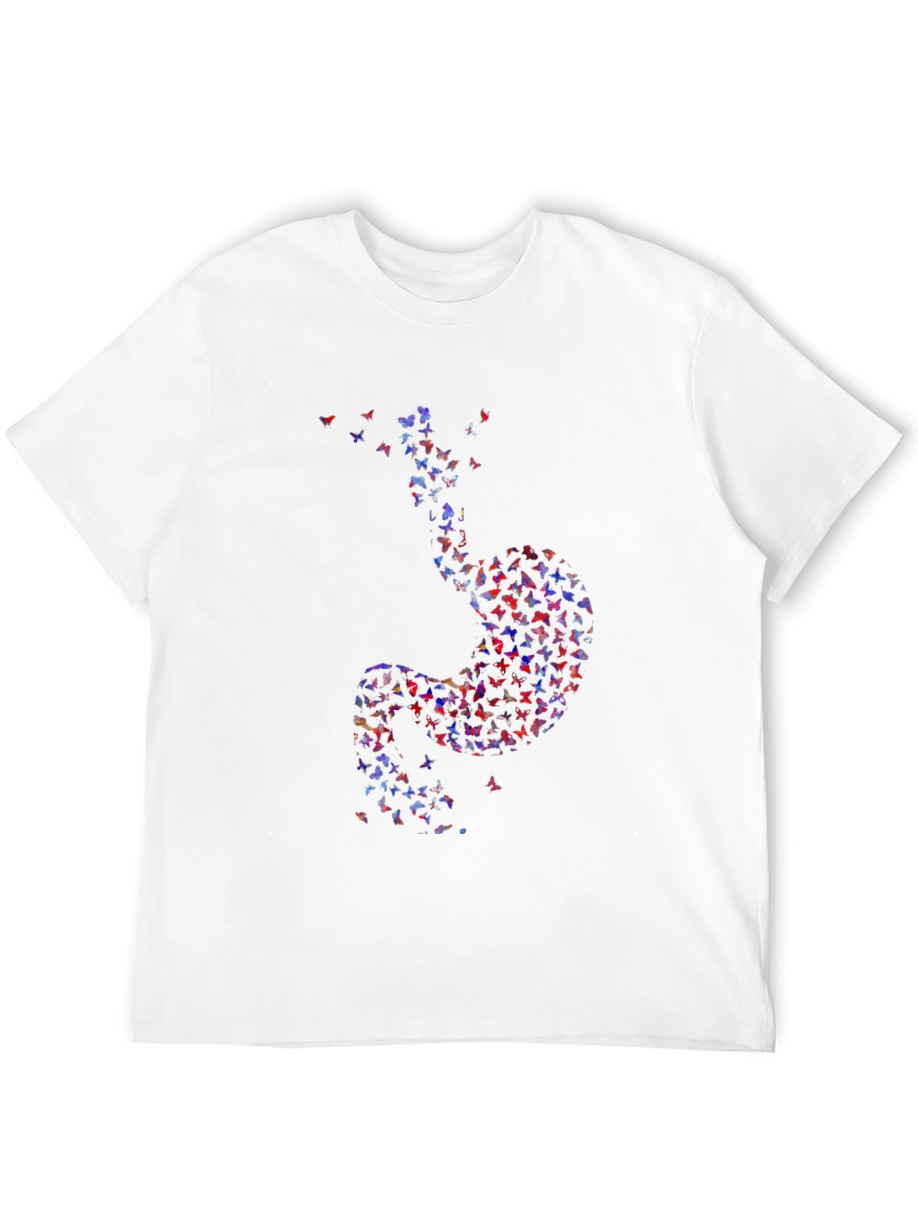 Butterfly Stomach Graphic Tee - Unique Design