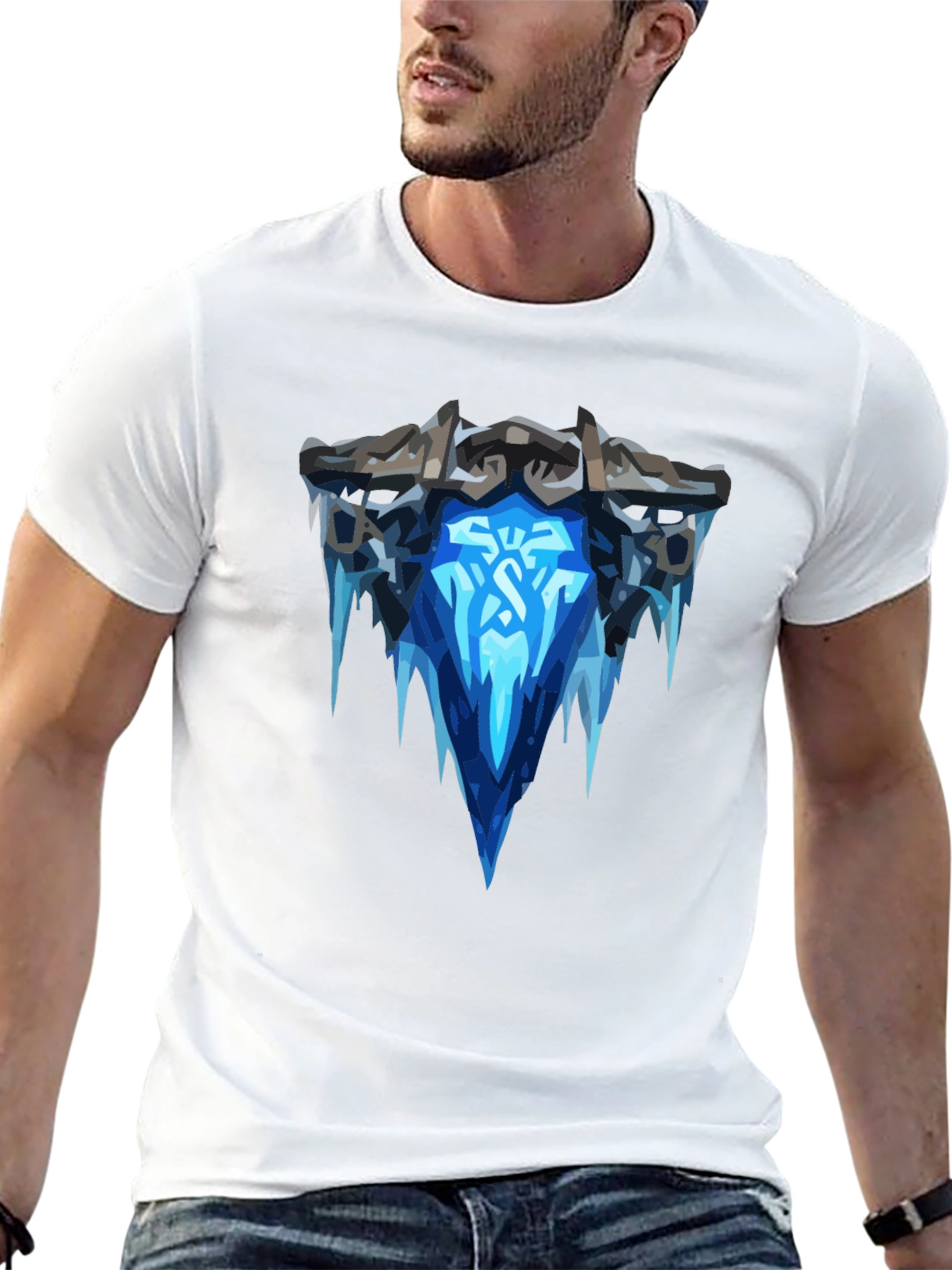 Ice Crown Black T-Shirt - Graphic Tee