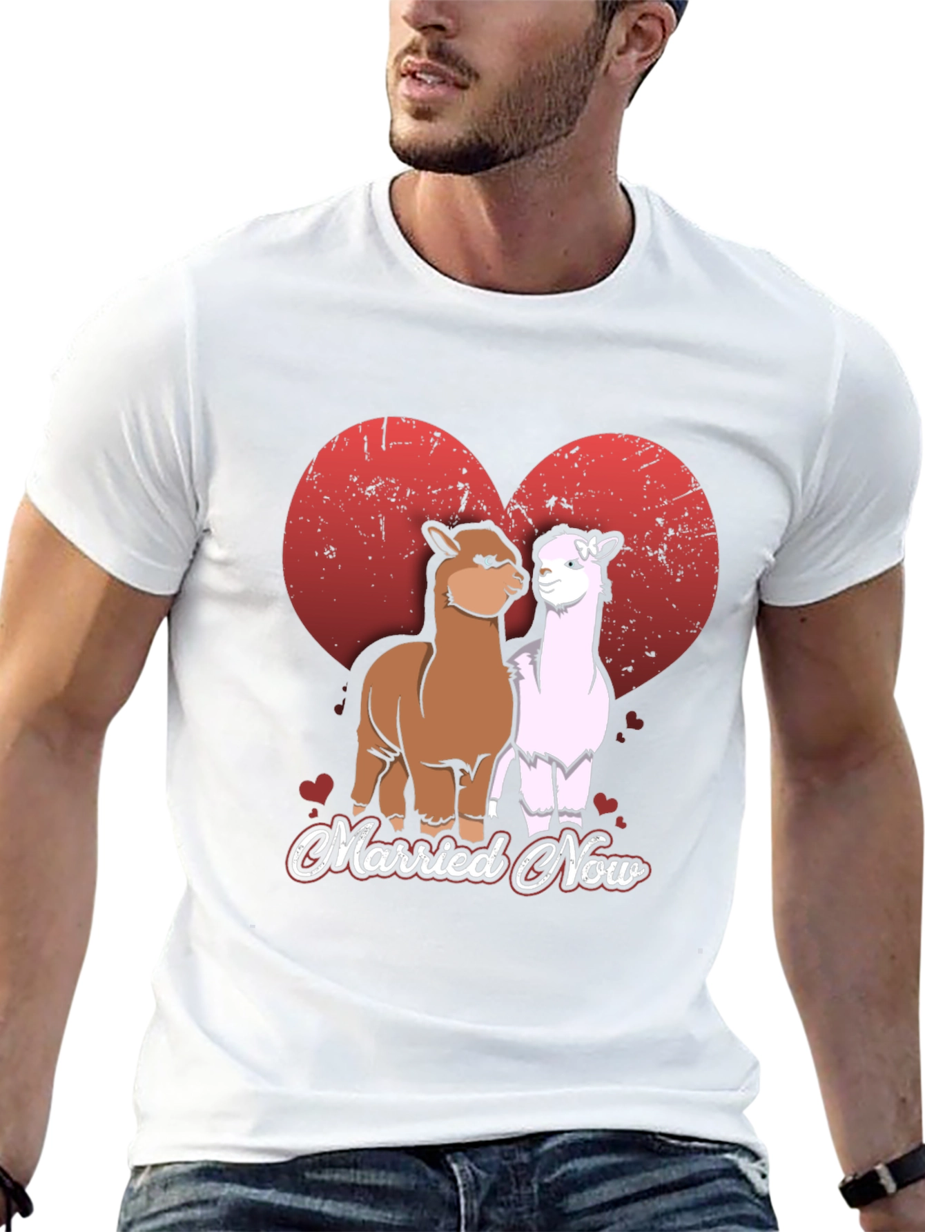 Married Now Alpaca Couple T-Shirt